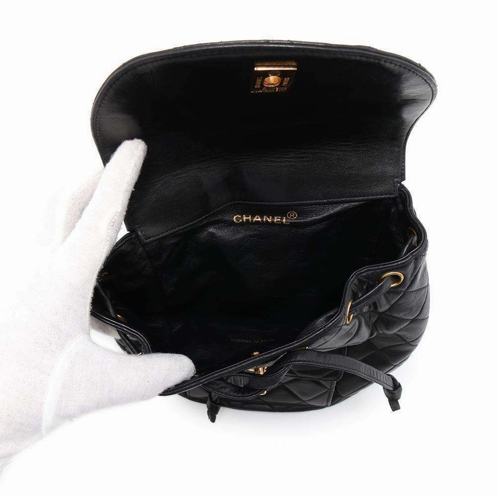 CHANEL Matelasse Backpack BlackA10177 Lambskin