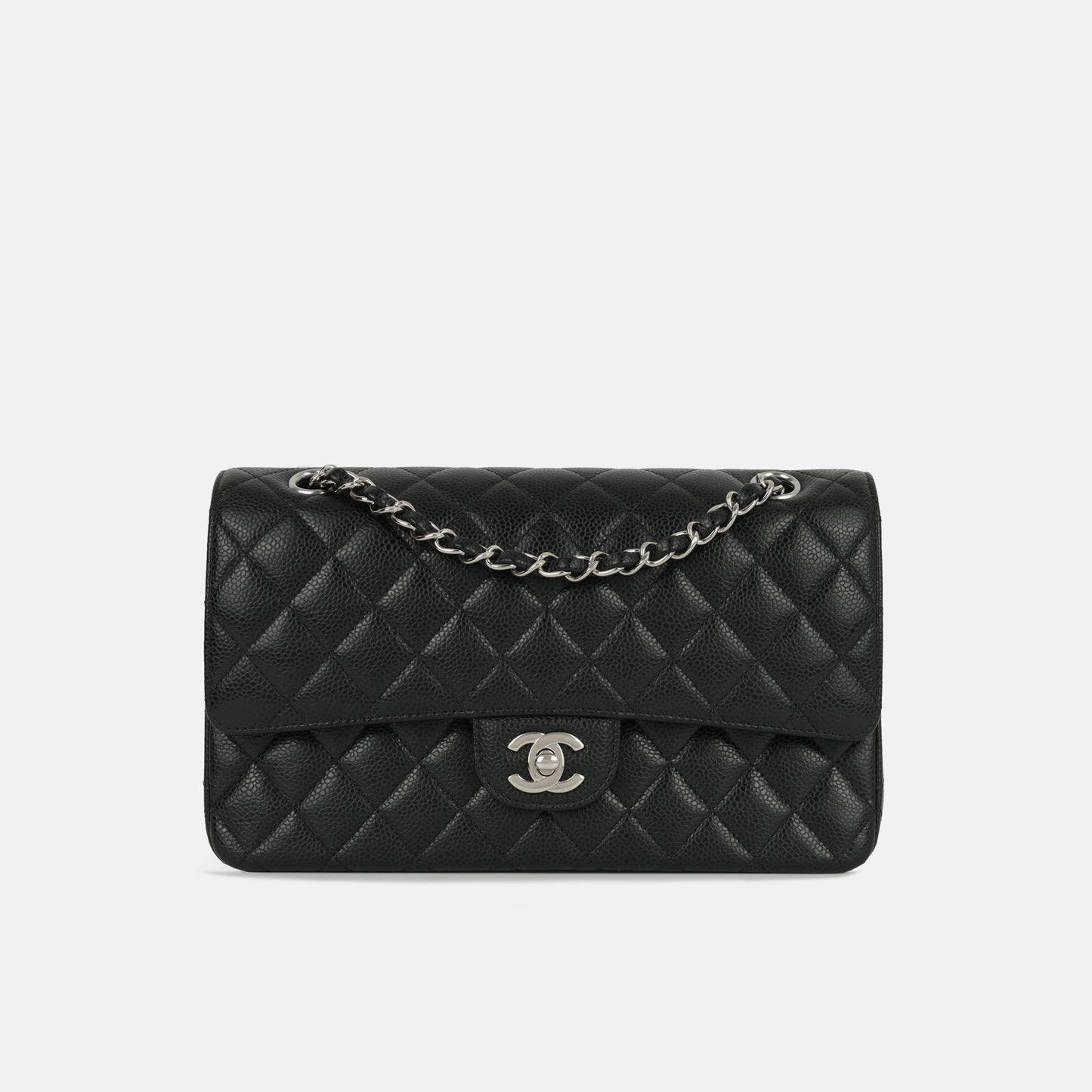 Chanel Medium Classic Flap Black Caviar SHW