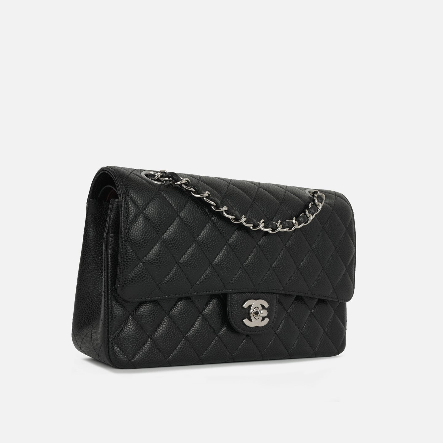 Chanel Medium Classic Flap Black Caviar SHW