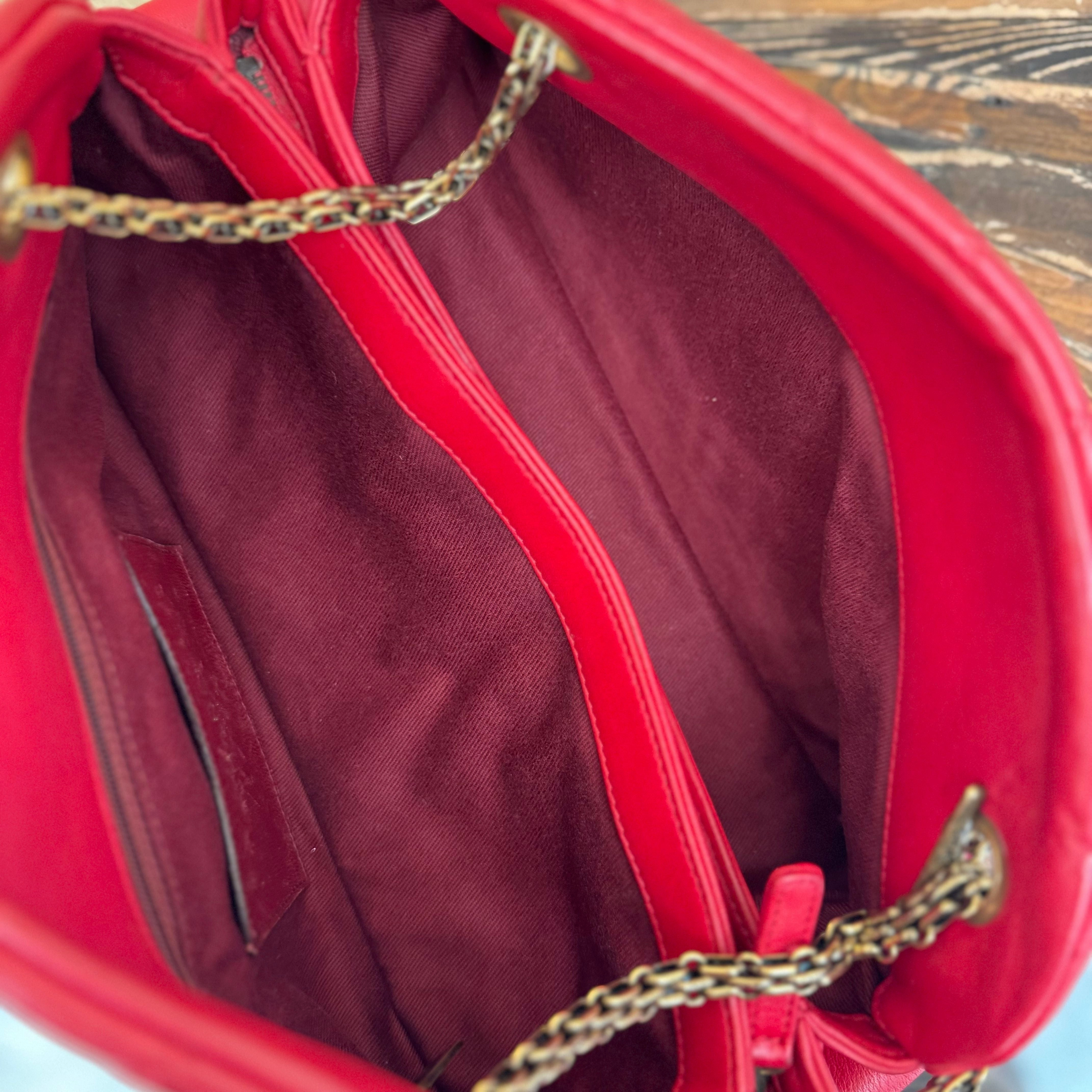 Chanel Medium Just Mademoiselle - Red Shoulder Bags, Handbags 3229