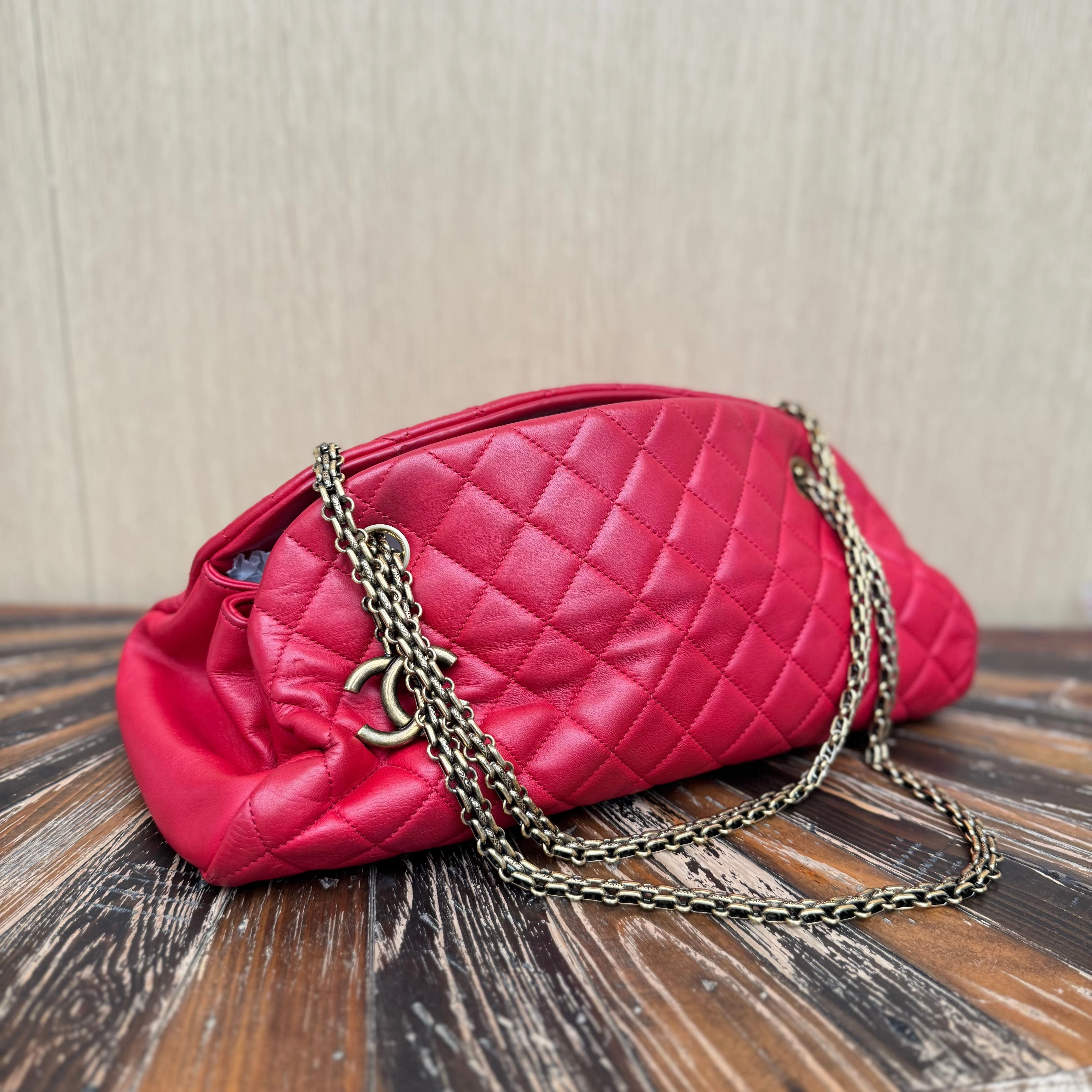 Chanel Medium Just Mademoiselle - Red Shoulder Bags, Handbags 3229