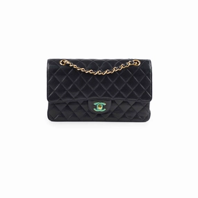 Chanel Medium/Large Caviar Double Classic Flap Black