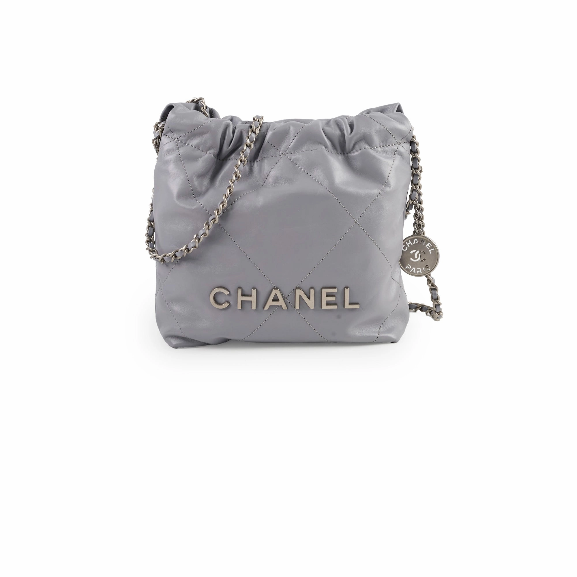 Chanel Mini 22 Grey (microchip)