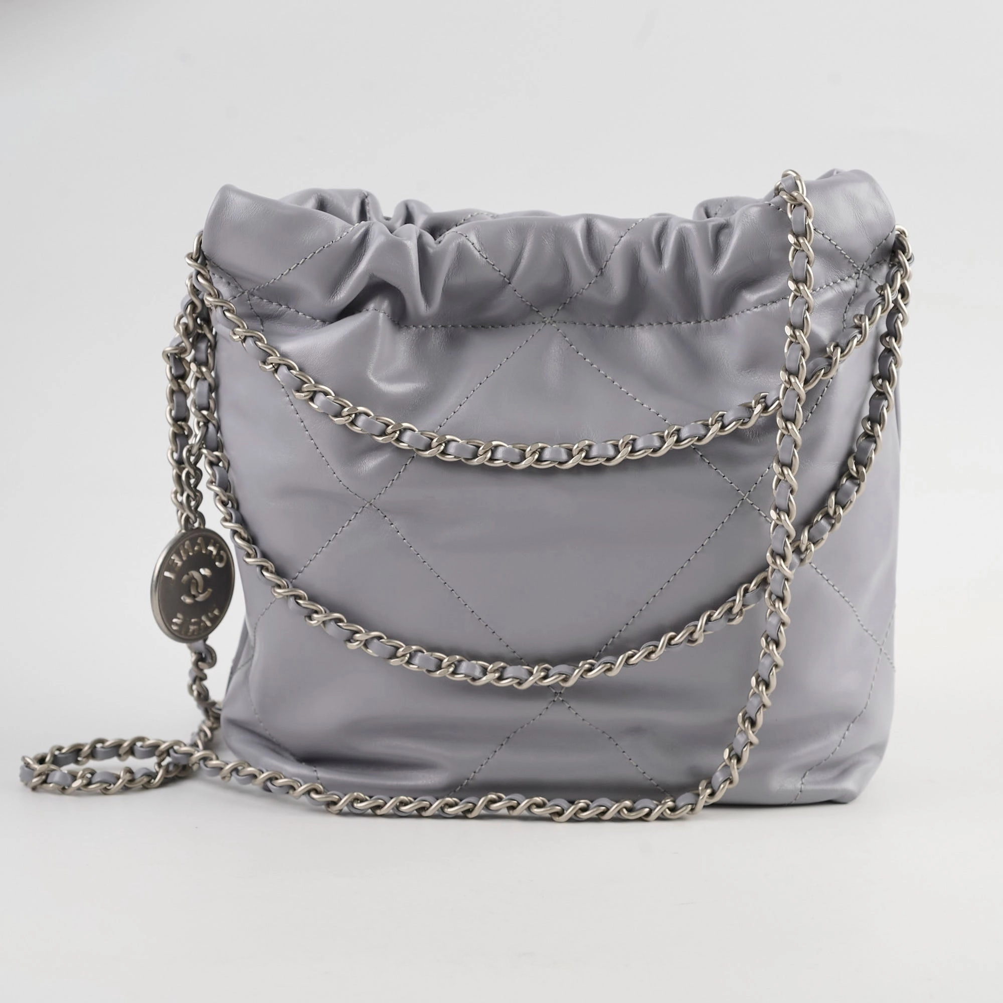 Chanel Mini 22 Grey (microchip)