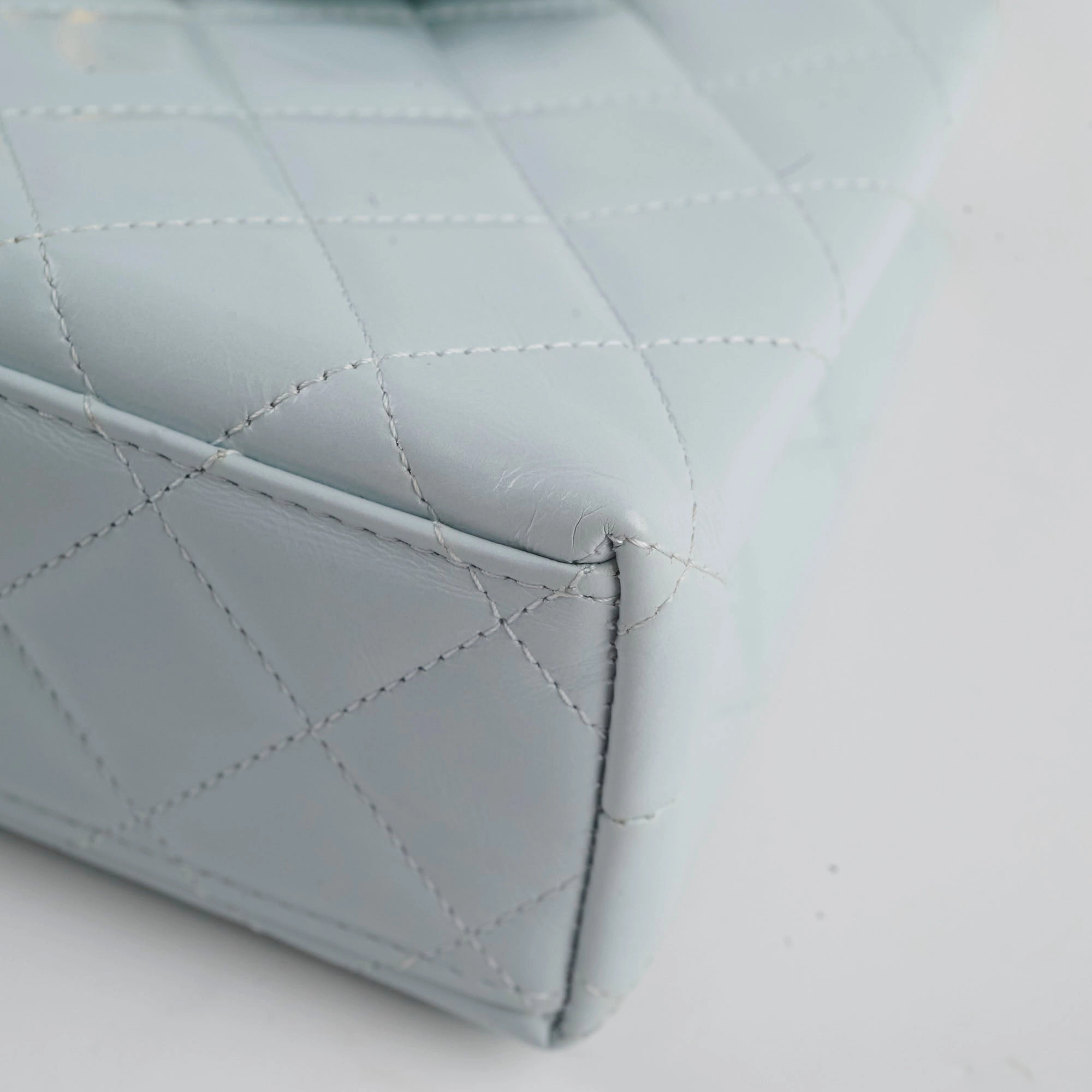 Chanel Mini Kelly Blue Calfskin Microchipped