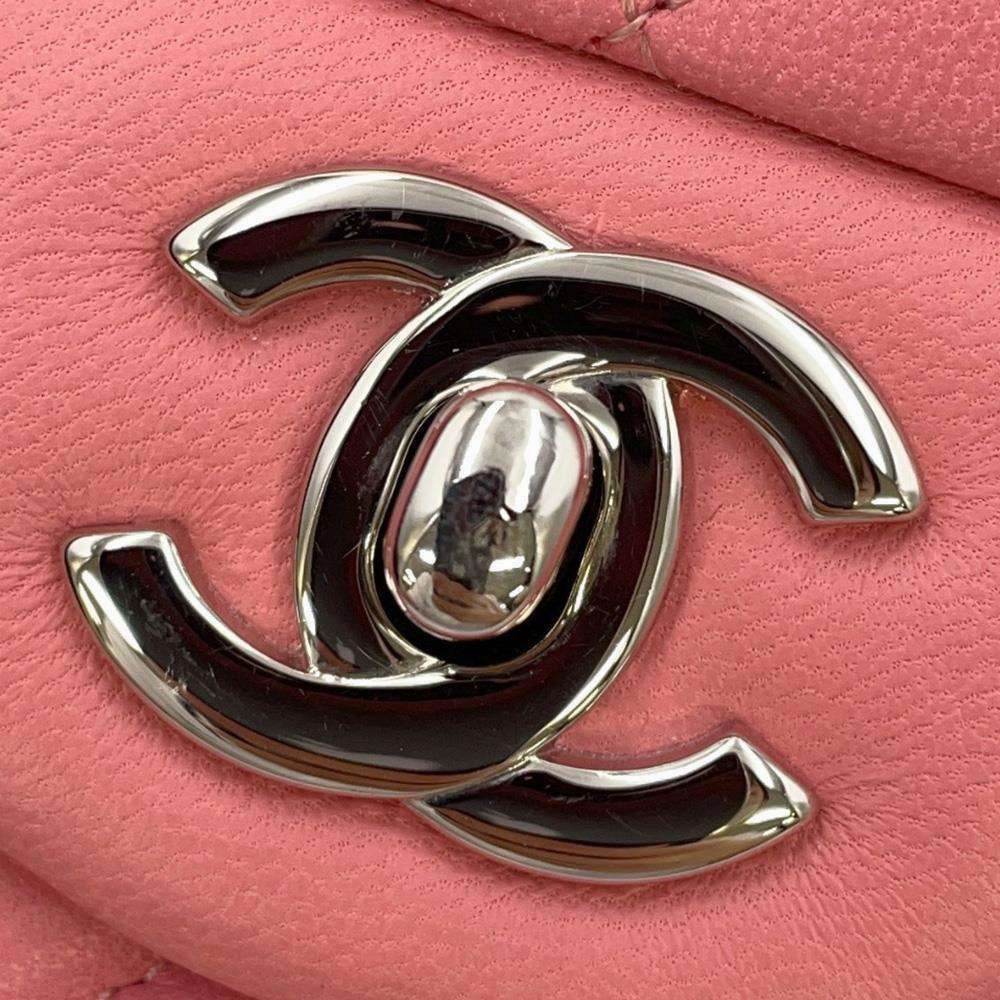 CHANEL Mini Matelasse ChainShoulder Bag PinkA69900 Lambskin Size Mini