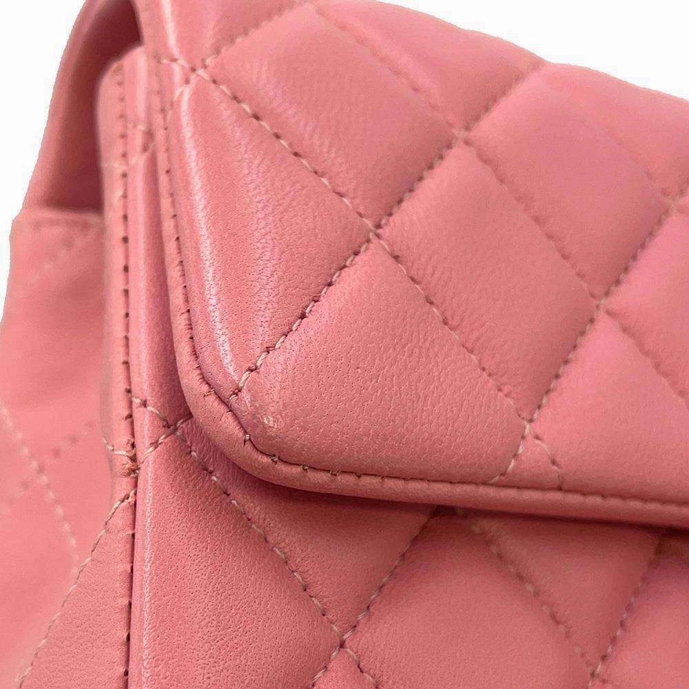 CHANEL Mini Matelasse ChainShoulder Bag PinkA69900 Lambskin Size Mini