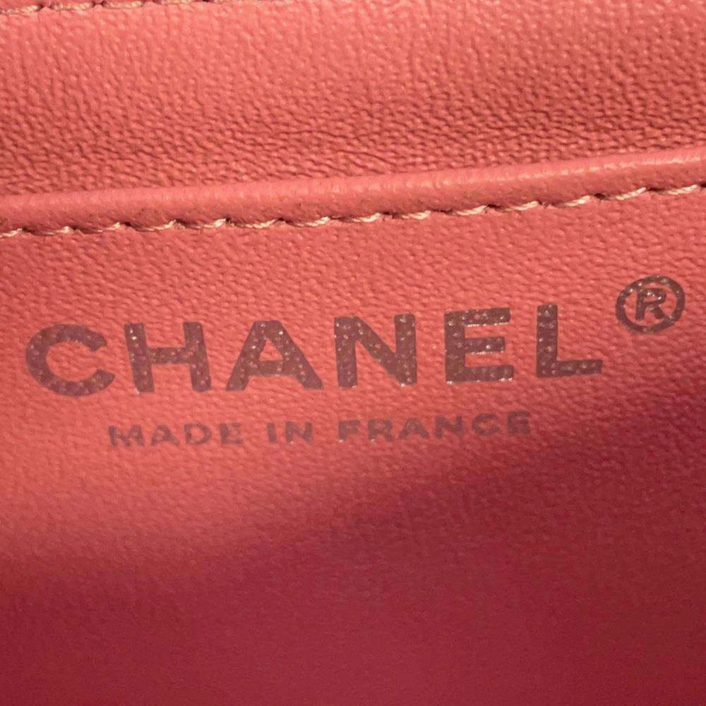 CHANEL Mini Matelasse ChainShoulder Bag PinkA69900 Lambskin Size Mini