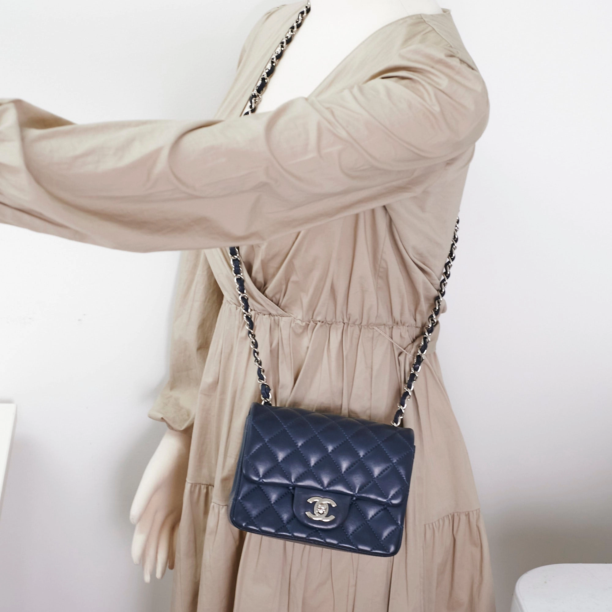 Chanel Mini Square Navy