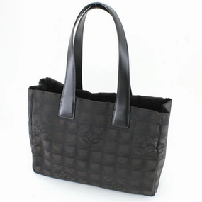 Chanel  New Travel Line Leather Handbag Tote Bag (Pre-Owned)