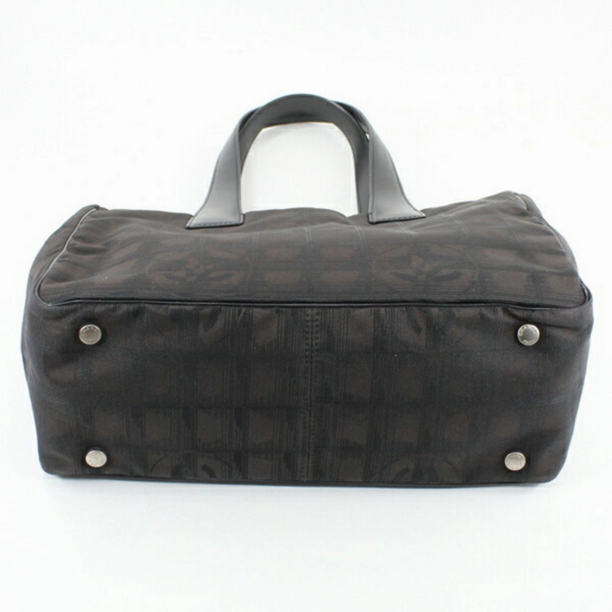Chanel  New Travel Line Leather Handbag Tote Bag (Pre-Owned)
