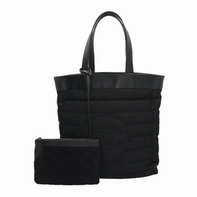 Chanel Nylon Cotton Tote Bag (Pre-Owned)