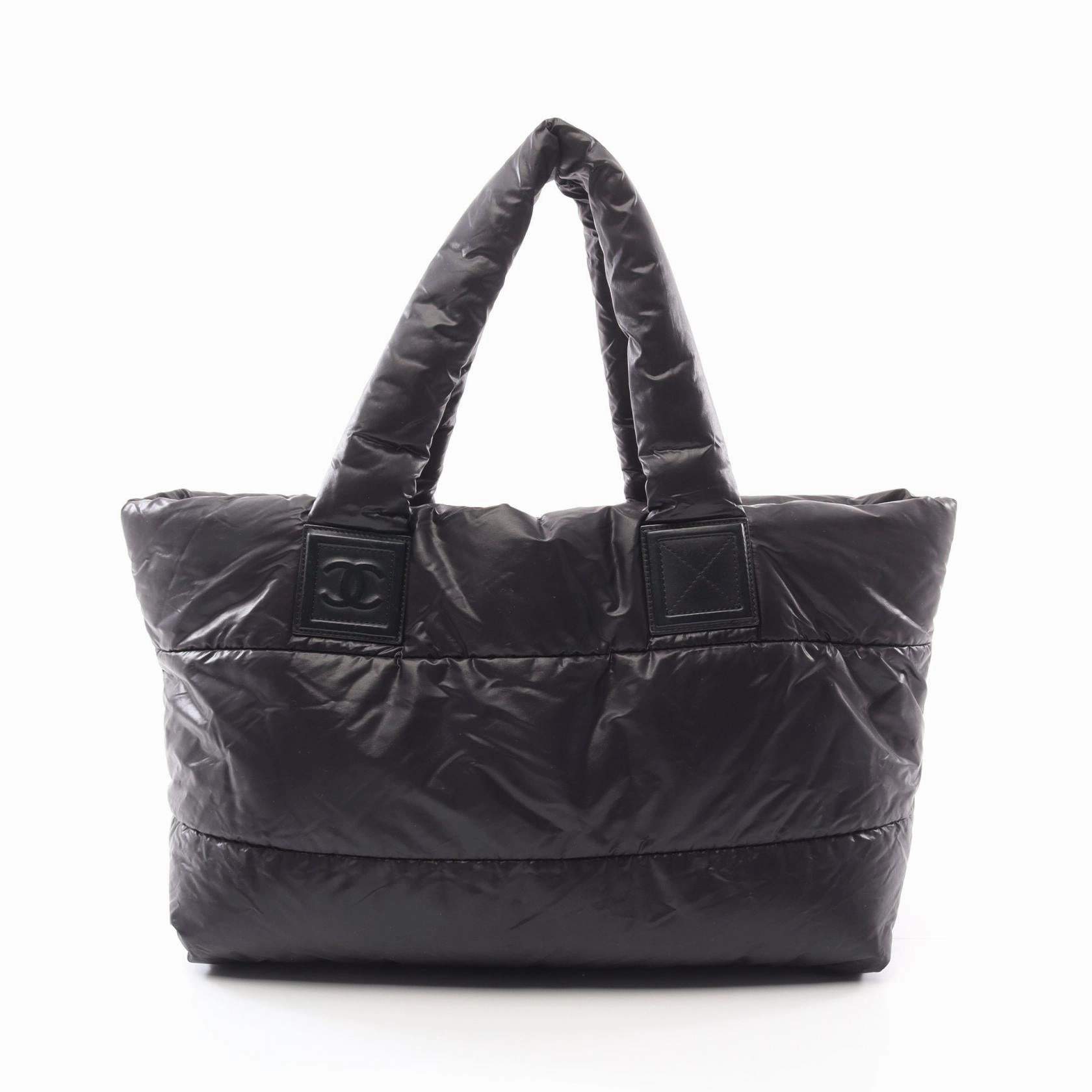 Chanel Nylon Leather Coco Cocoon MM Tote Bag