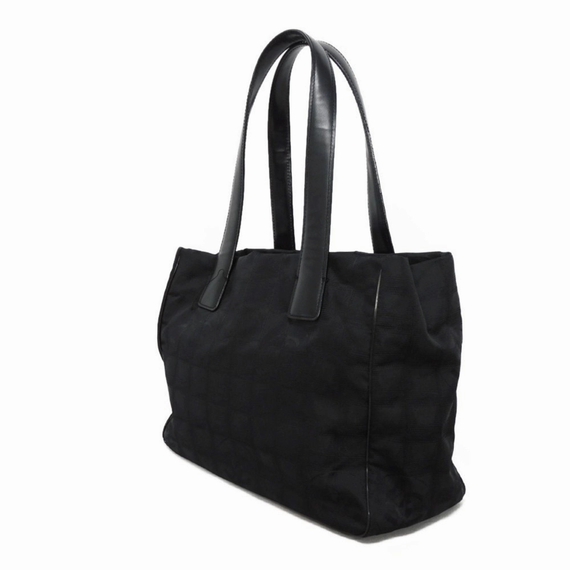 Chanel Nylon Leather Tote Bag (Pre-Owned)