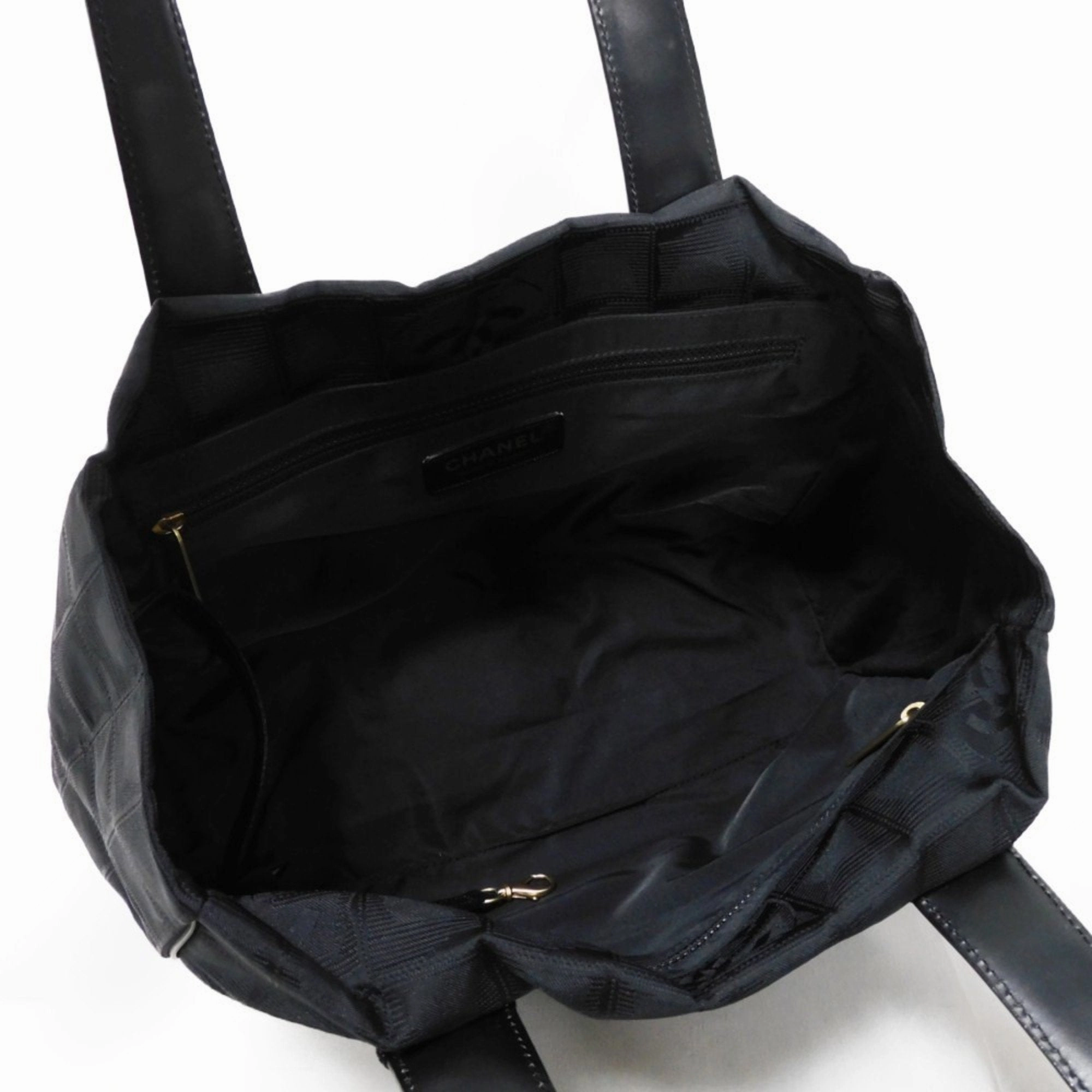 Chanel Nylon Leather Tote Bag (Pre-Owned)