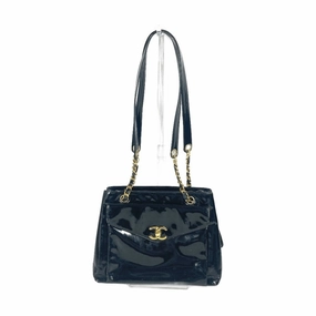 Chanel Patent Leather Shoulder Bag Tote Bag (Pre-Owned)