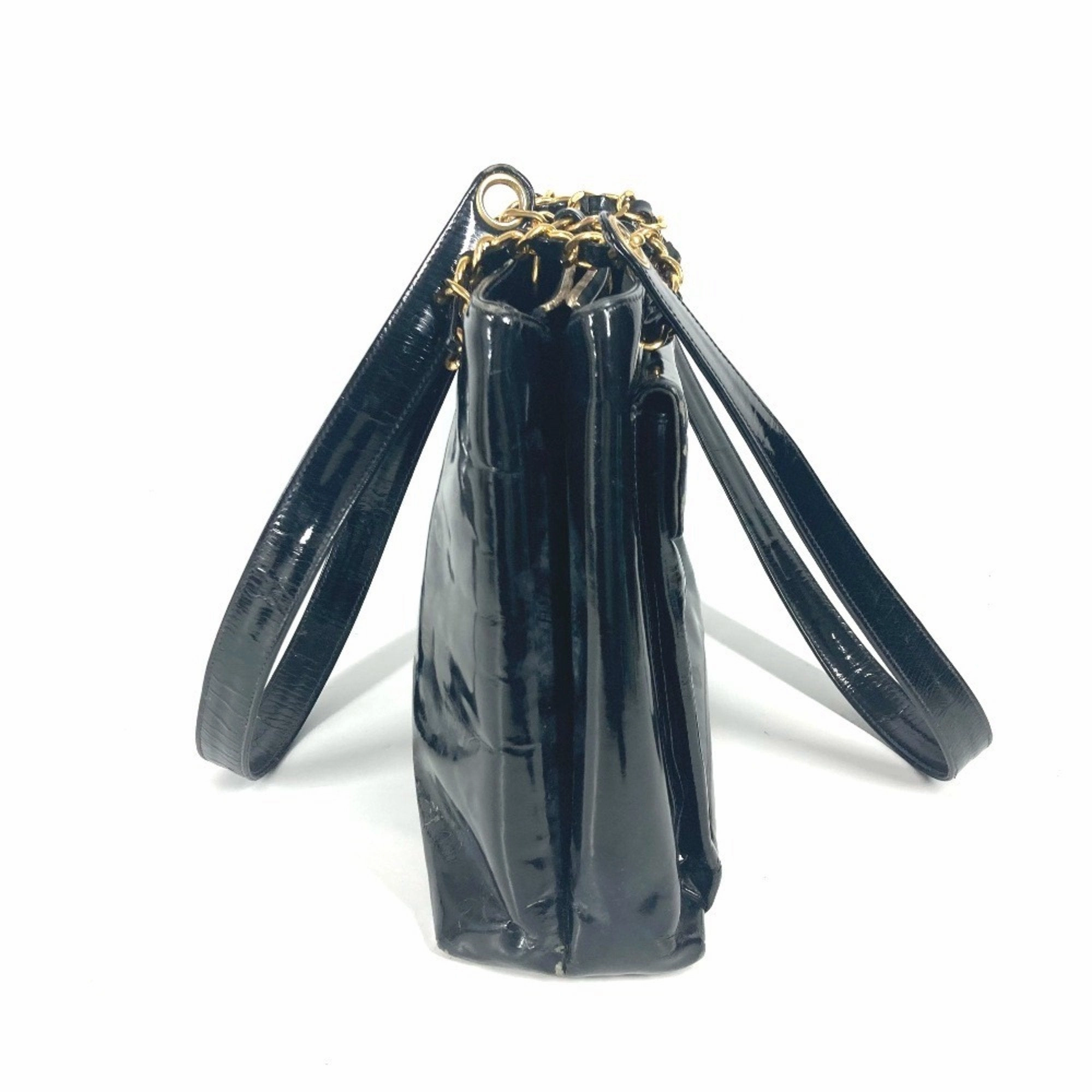 Chanel Patent Leather Shoulder Bag Tote Bag (Pre-Owned)