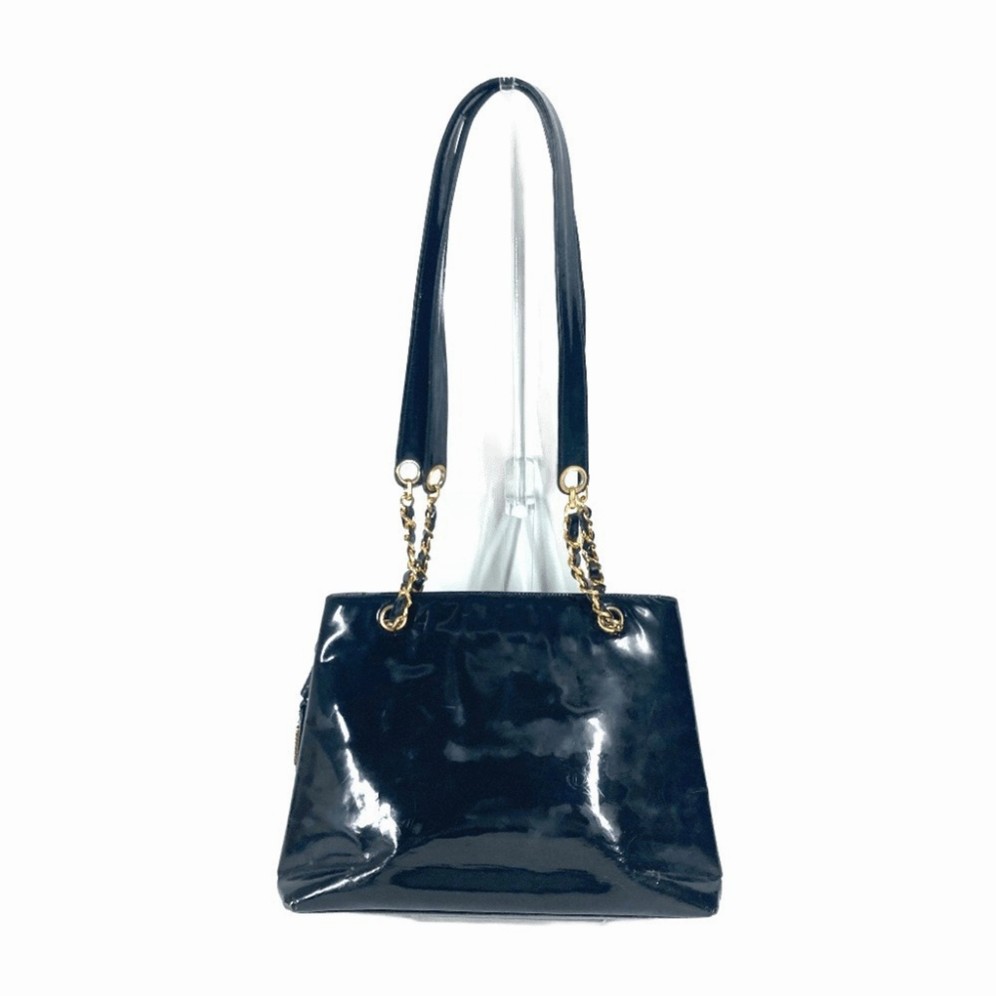 Chanel Patent Leather Shoulder Bag Tote Bag (Pre-Owned)