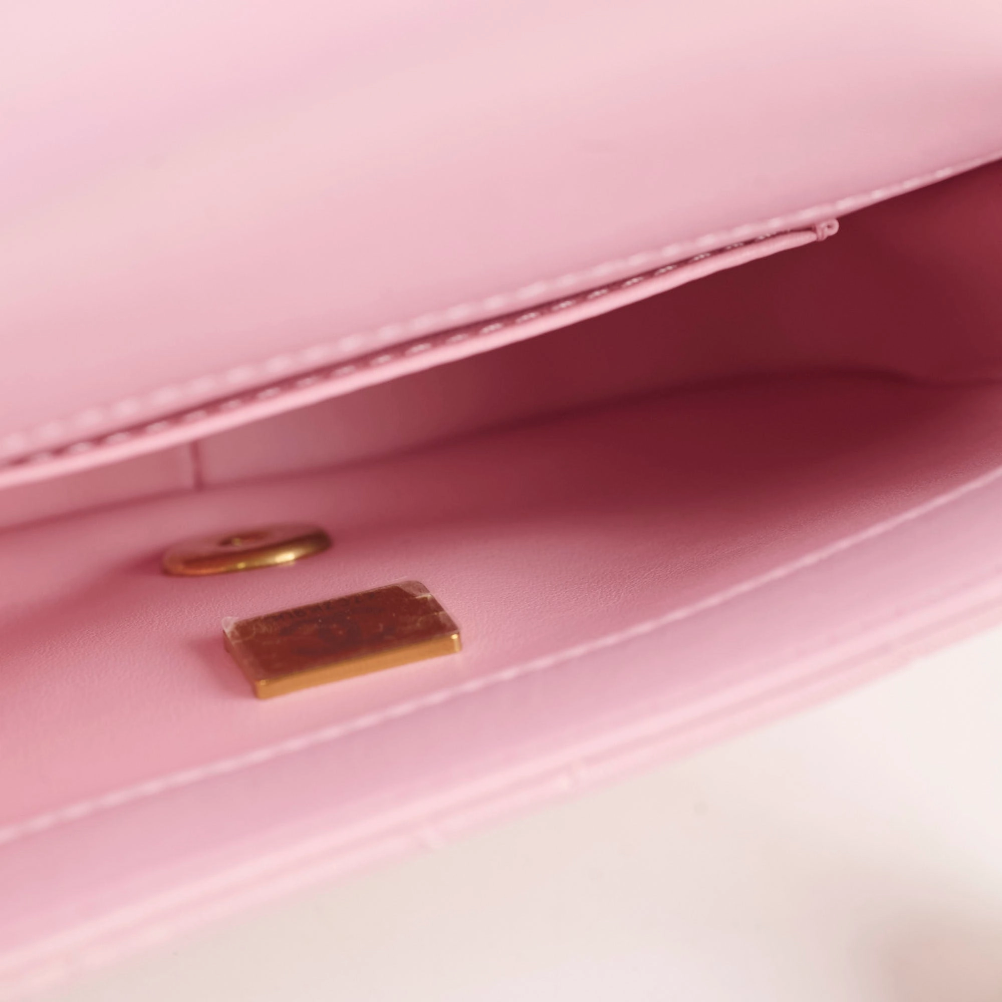 Chanel Seasonal Square Flap Pearl Iridescent Pink 2024
