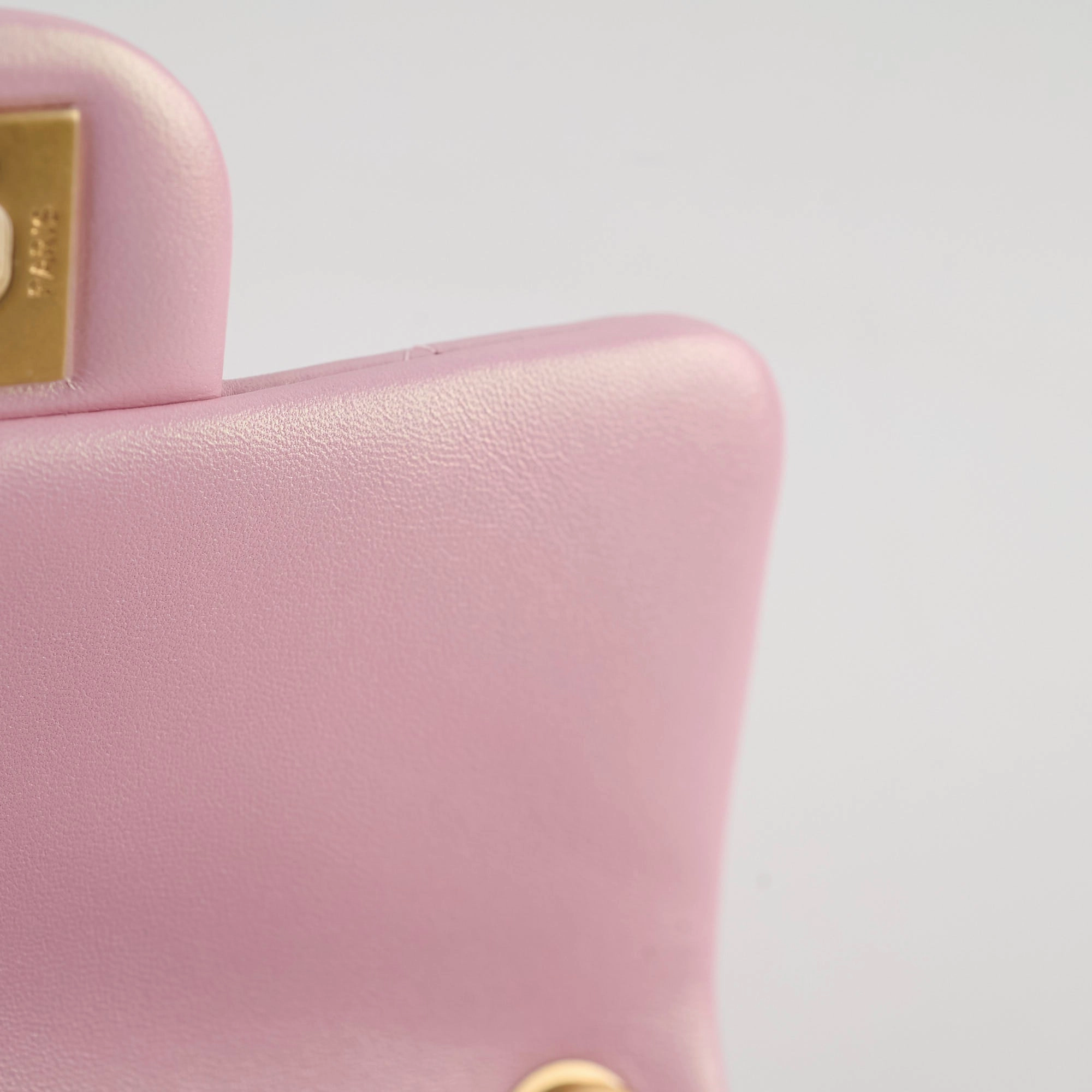 Chanel Seasonal Square Flap Pearl Iridescent Pink 2024