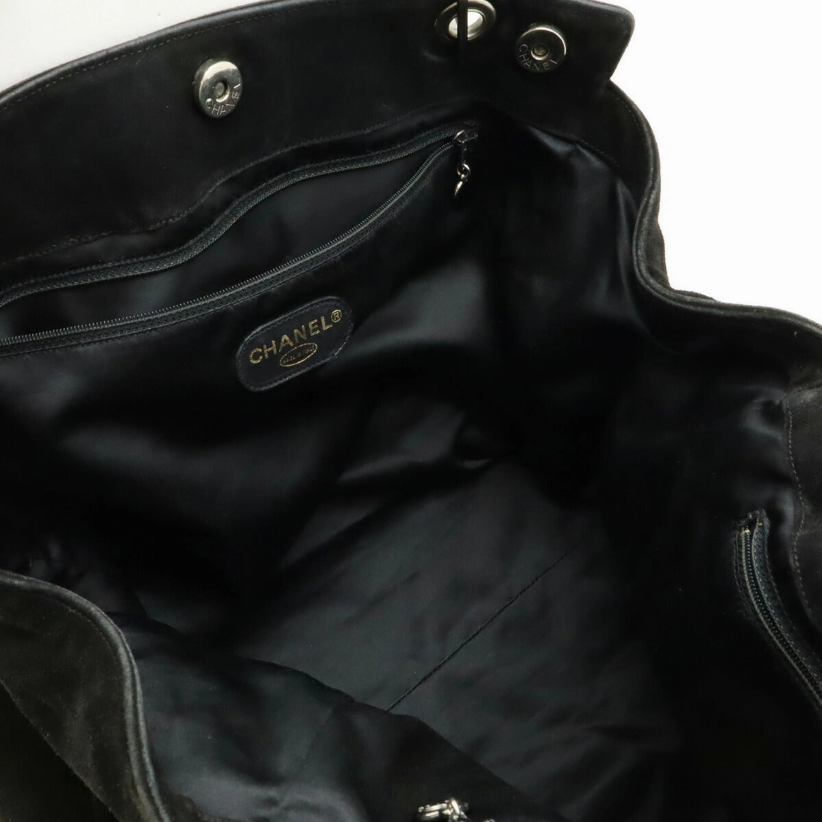Chanel Suede Triple Coco Tote Bag