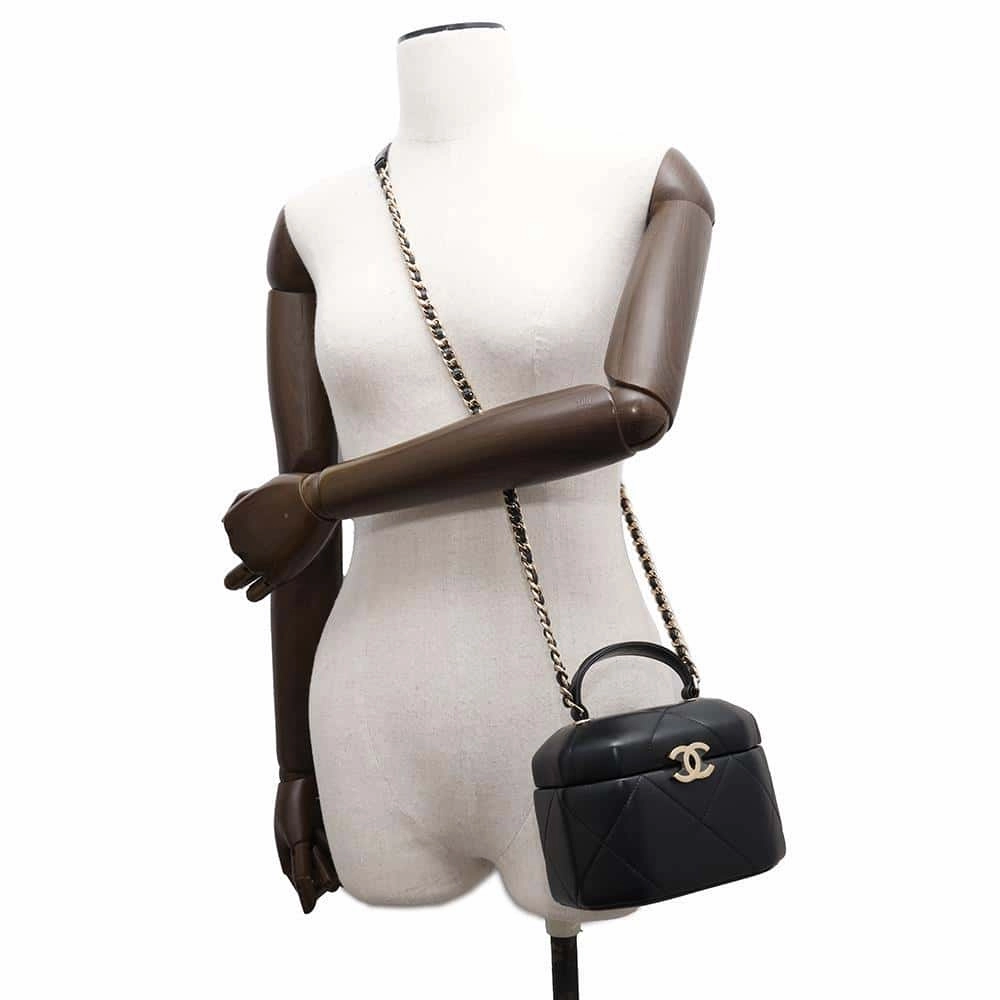 CHANEL Vanity bag ChainShoulder BlackAS2630 Lambskin