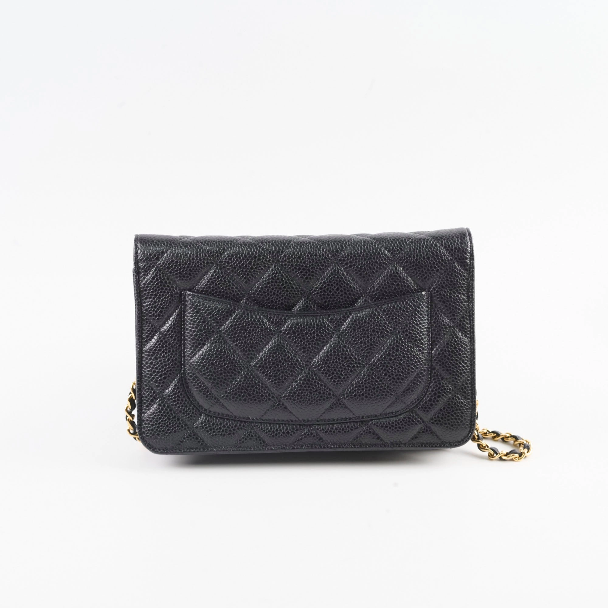 Chanel Wallet On Chain WOC Caviar Black