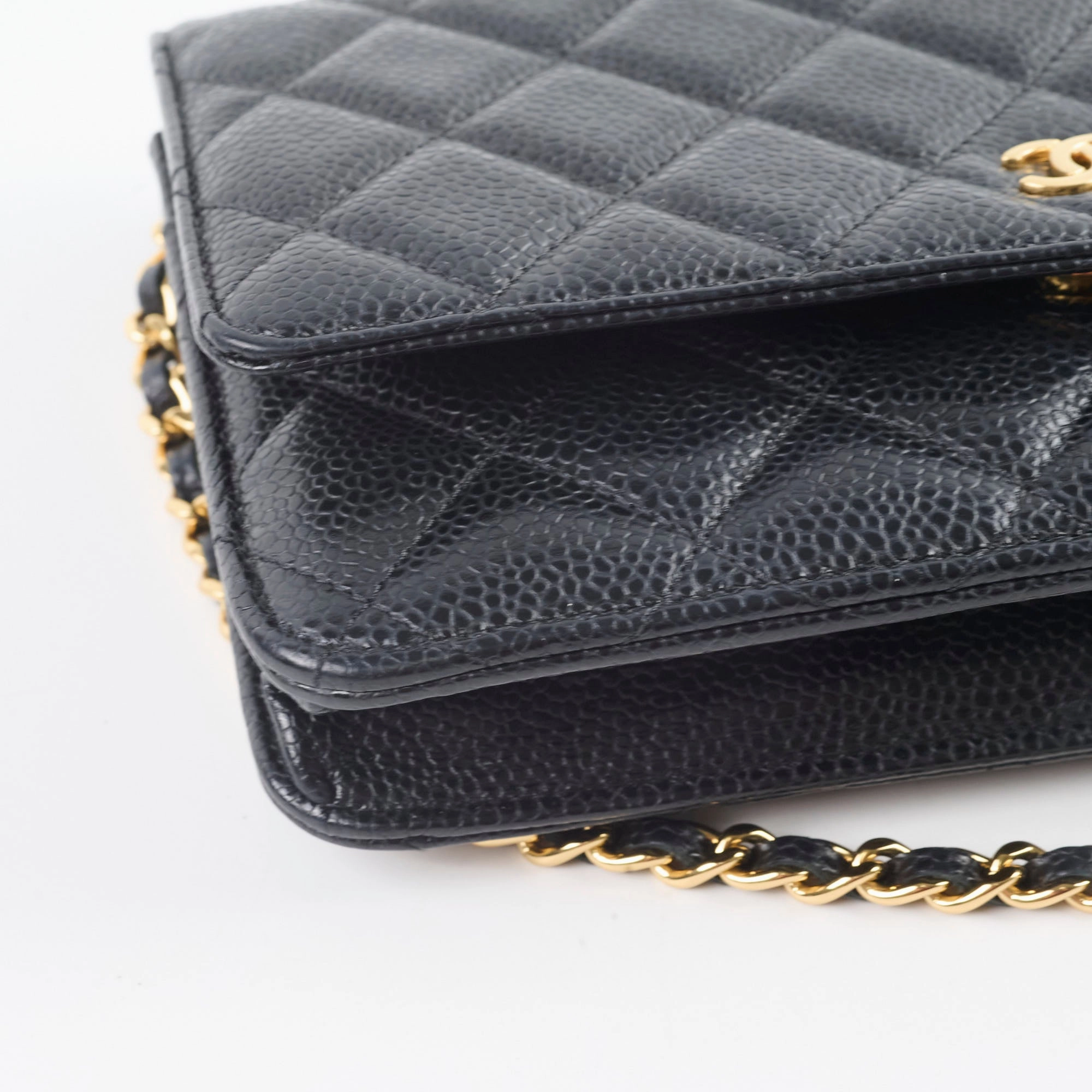 Chanel Wallet On Chain WOC Caviar Black