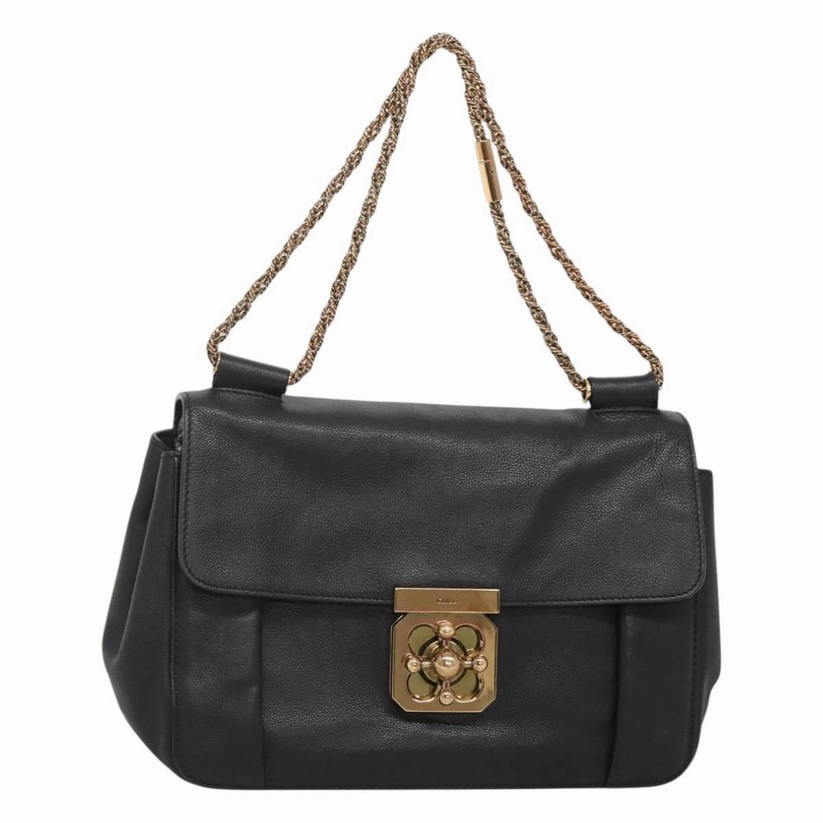 Chlo Elsie Leather Shoulder Bag (Pre-Owned)