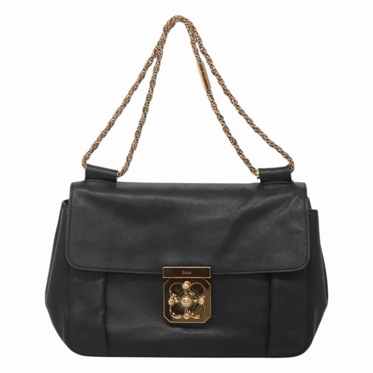Chlo Elsie Leather Shoulder Bag (Pre-Owned)