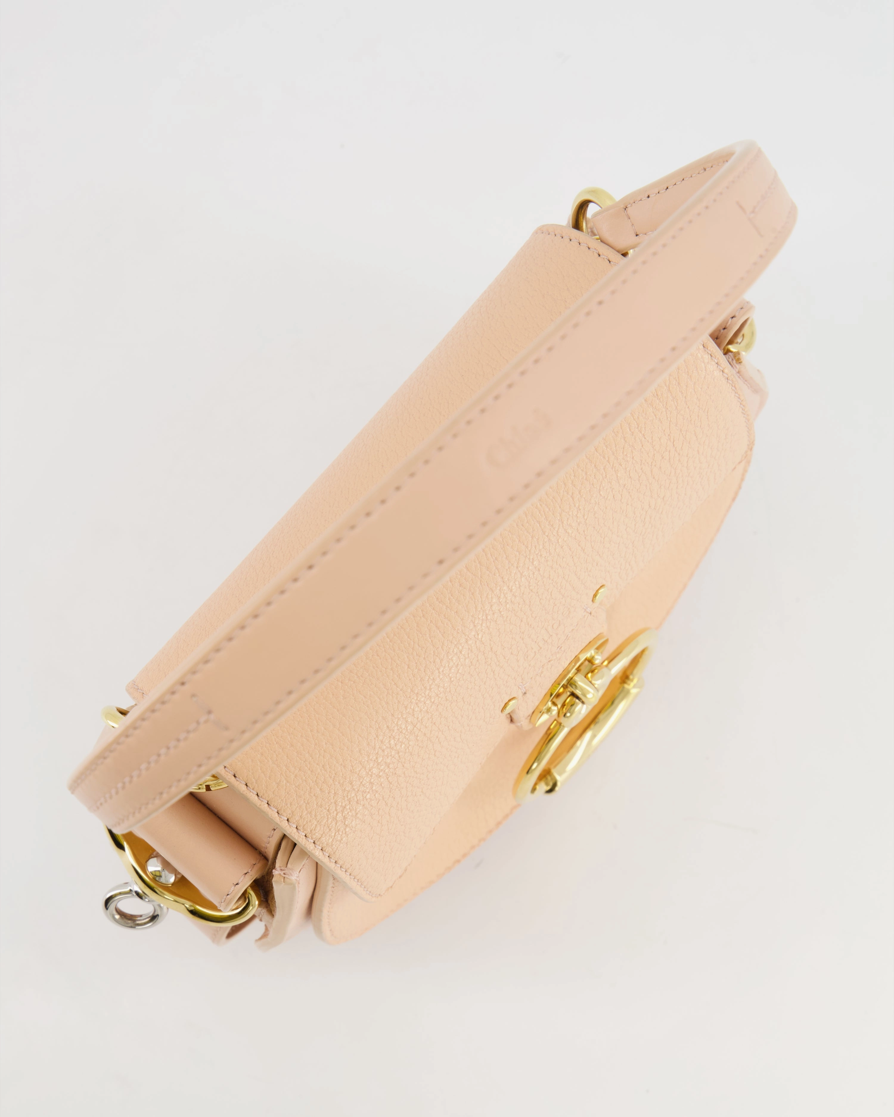 Chlo Small Beige Leather Tess Shoulder Bag with Gold Hardware RRP 1,790