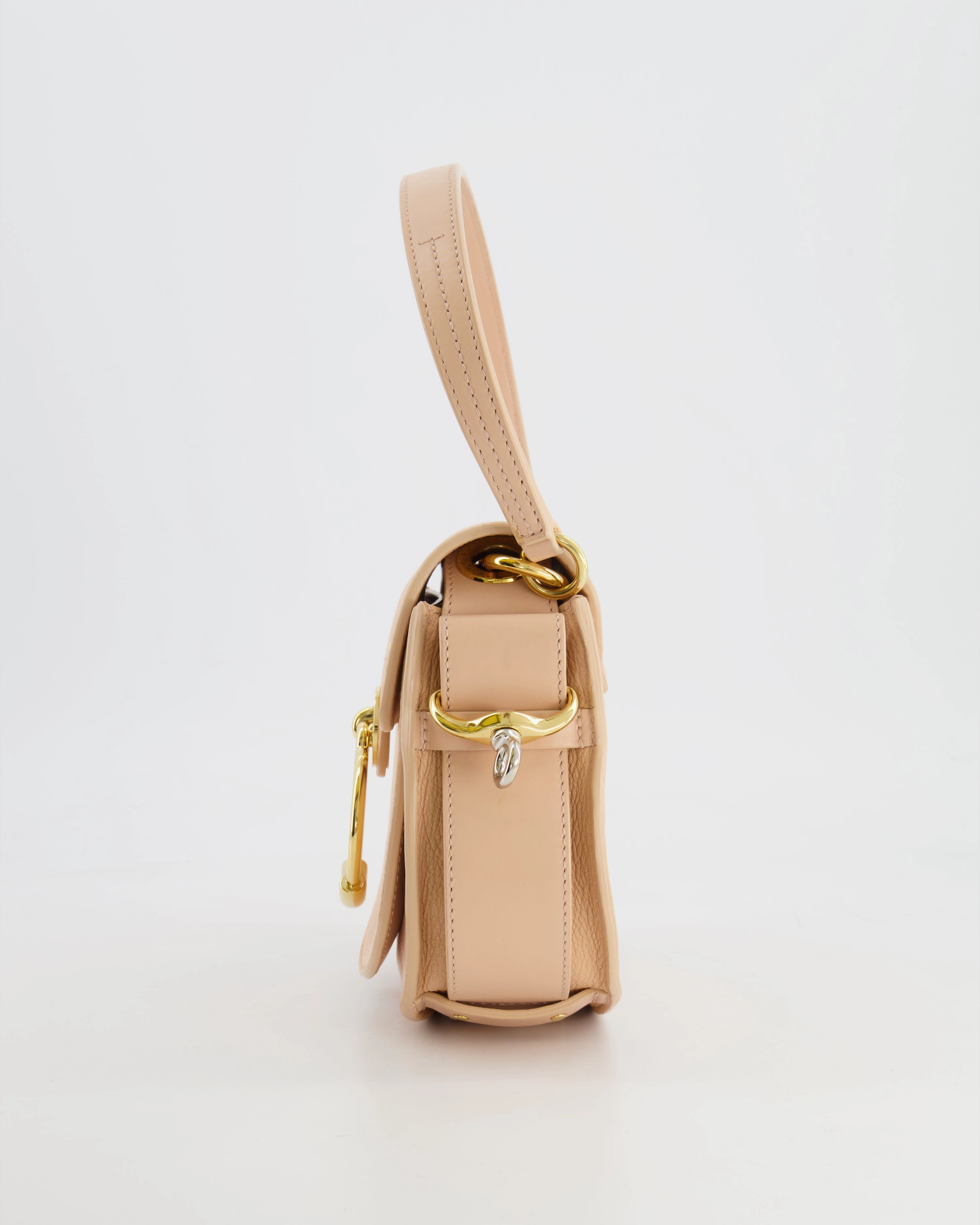 Chlo Small Beige Leather Tess Shoulder Bag with Gold Hardware RRP 1,790