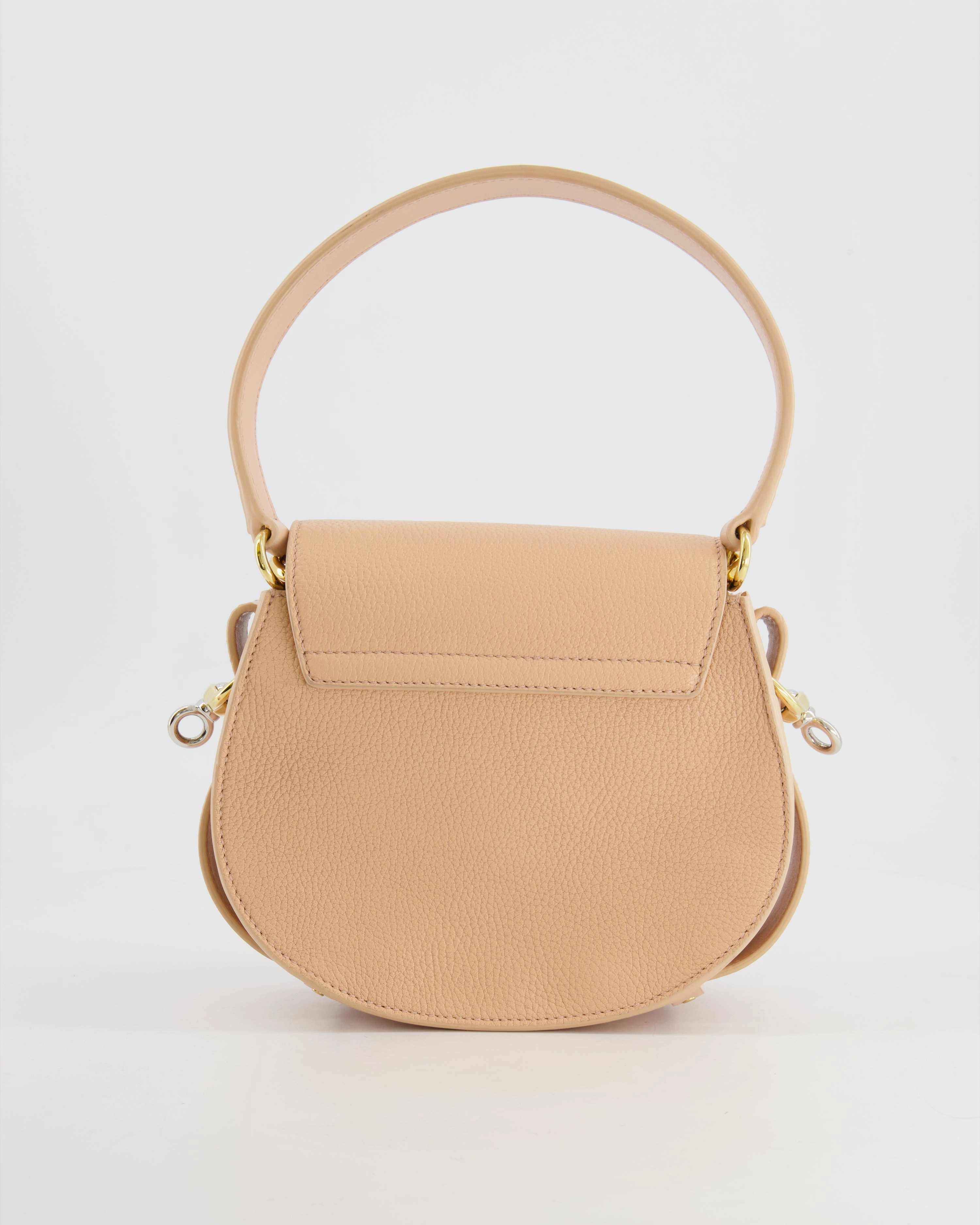 Chlo Small Beige Leather Tess Shoulder Bag with Gold Hardware RRP 1,790
