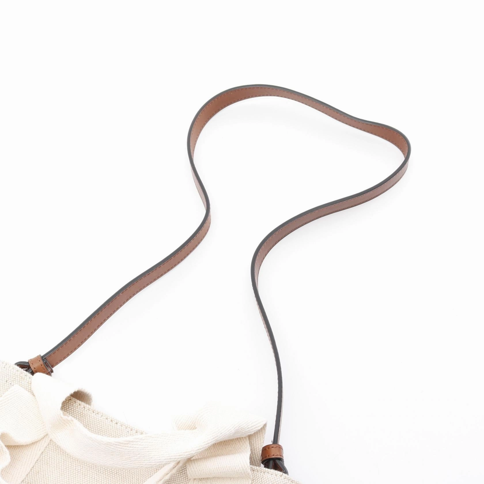 Chloe Canvas Tote Bag Beige