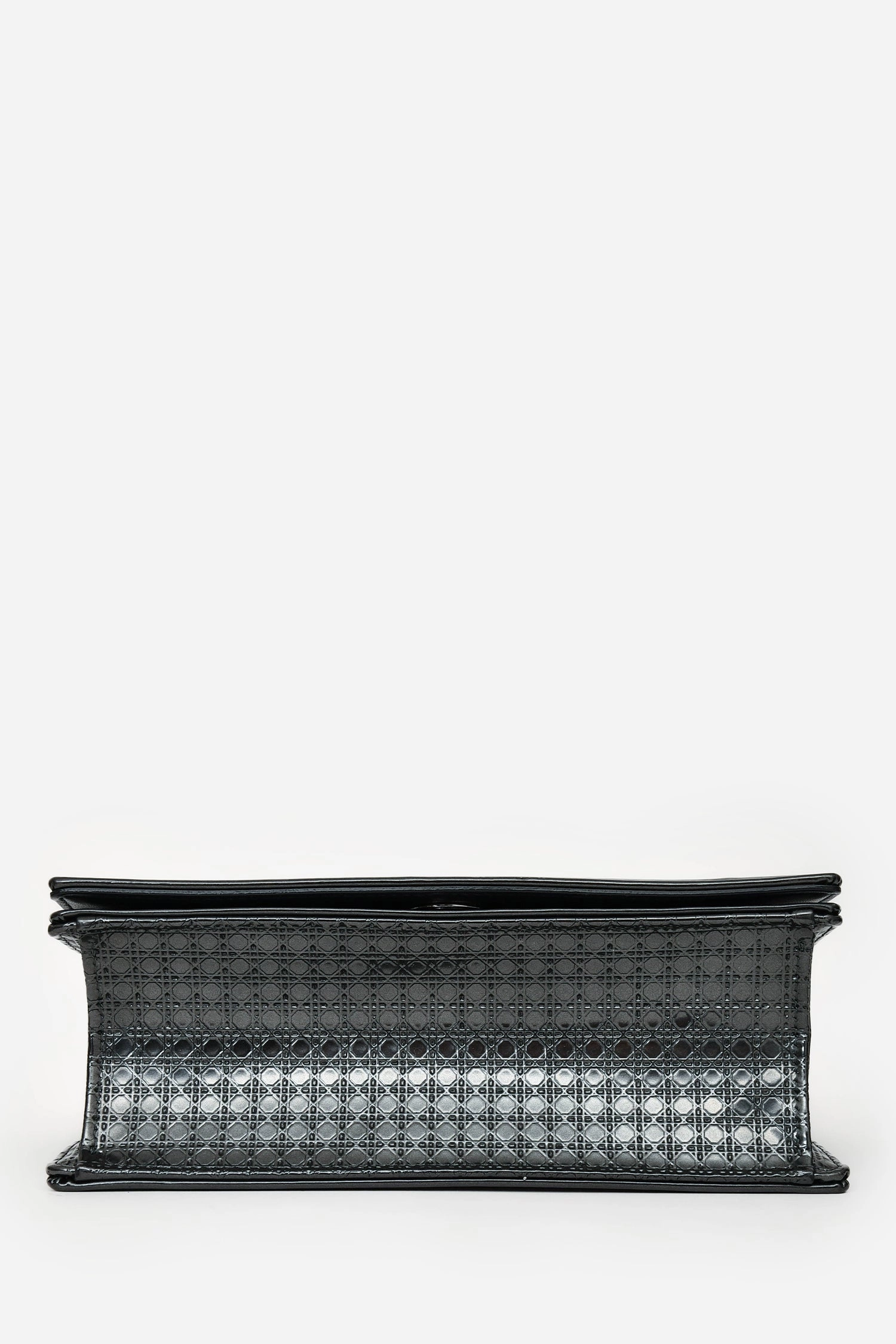 Christian Dior Grey Leather Small Diorama Shoulder Bag
