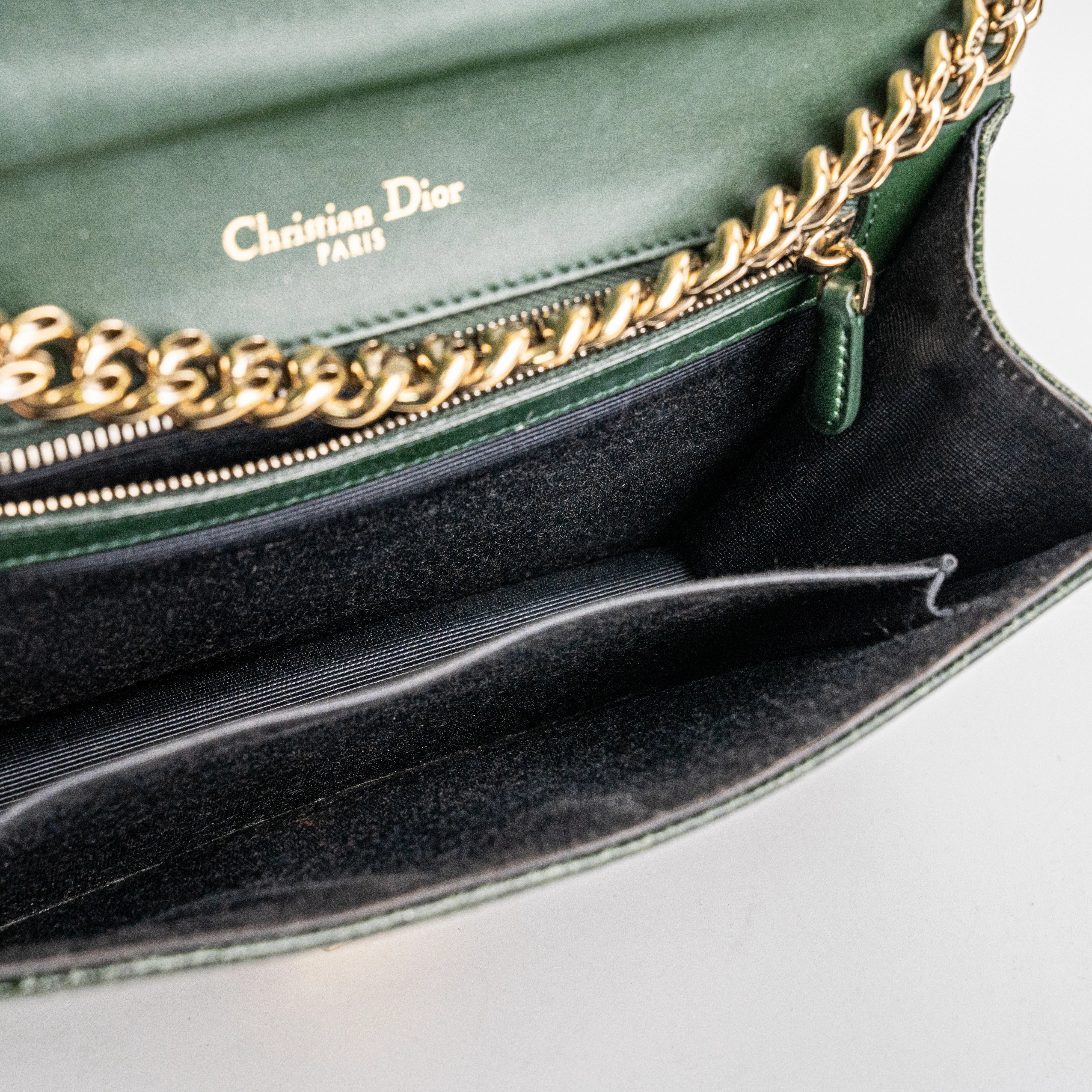 Christian Dior Medium Diorama Green Bag