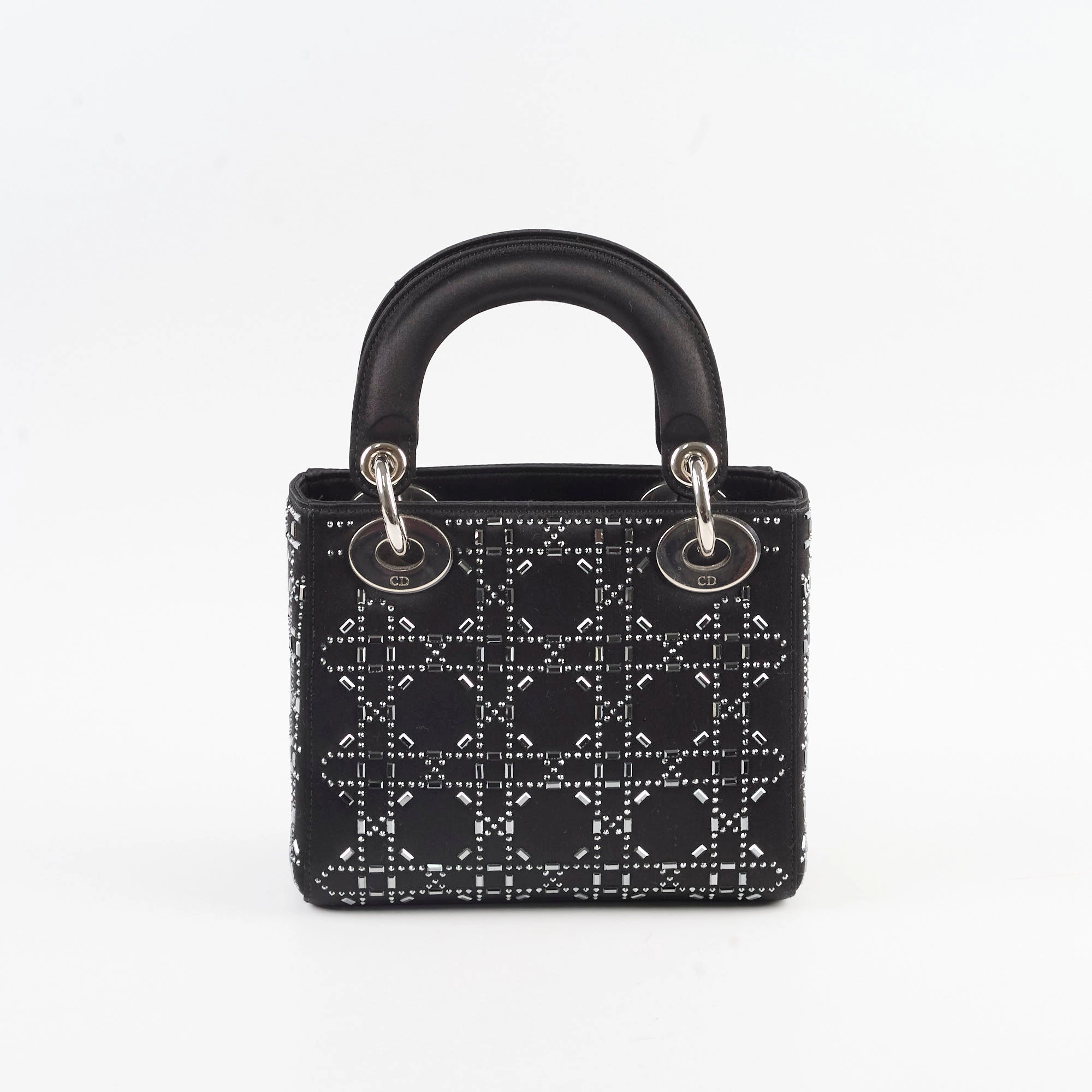 Christian Dior Mini Lady Dior in Cannage Satin