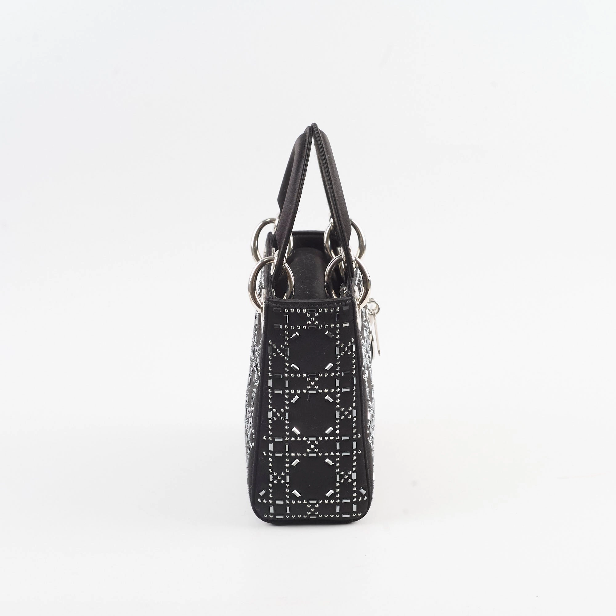 Christian Dior Mini Lady Dior in Cannage Satin