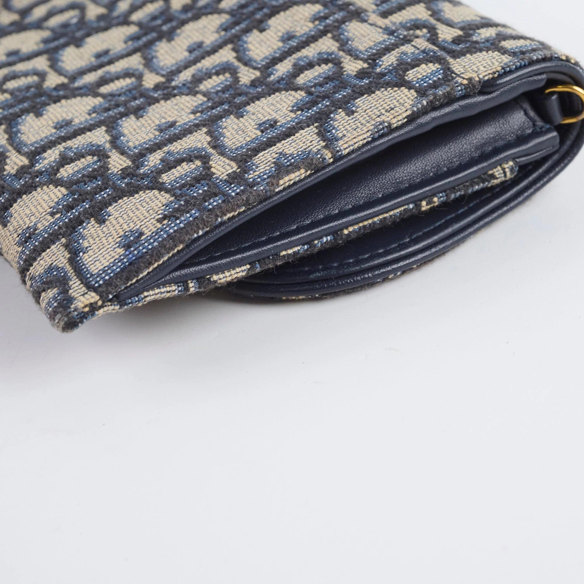 Christian Dior Oblique Saddle Wallet on Chain WOC