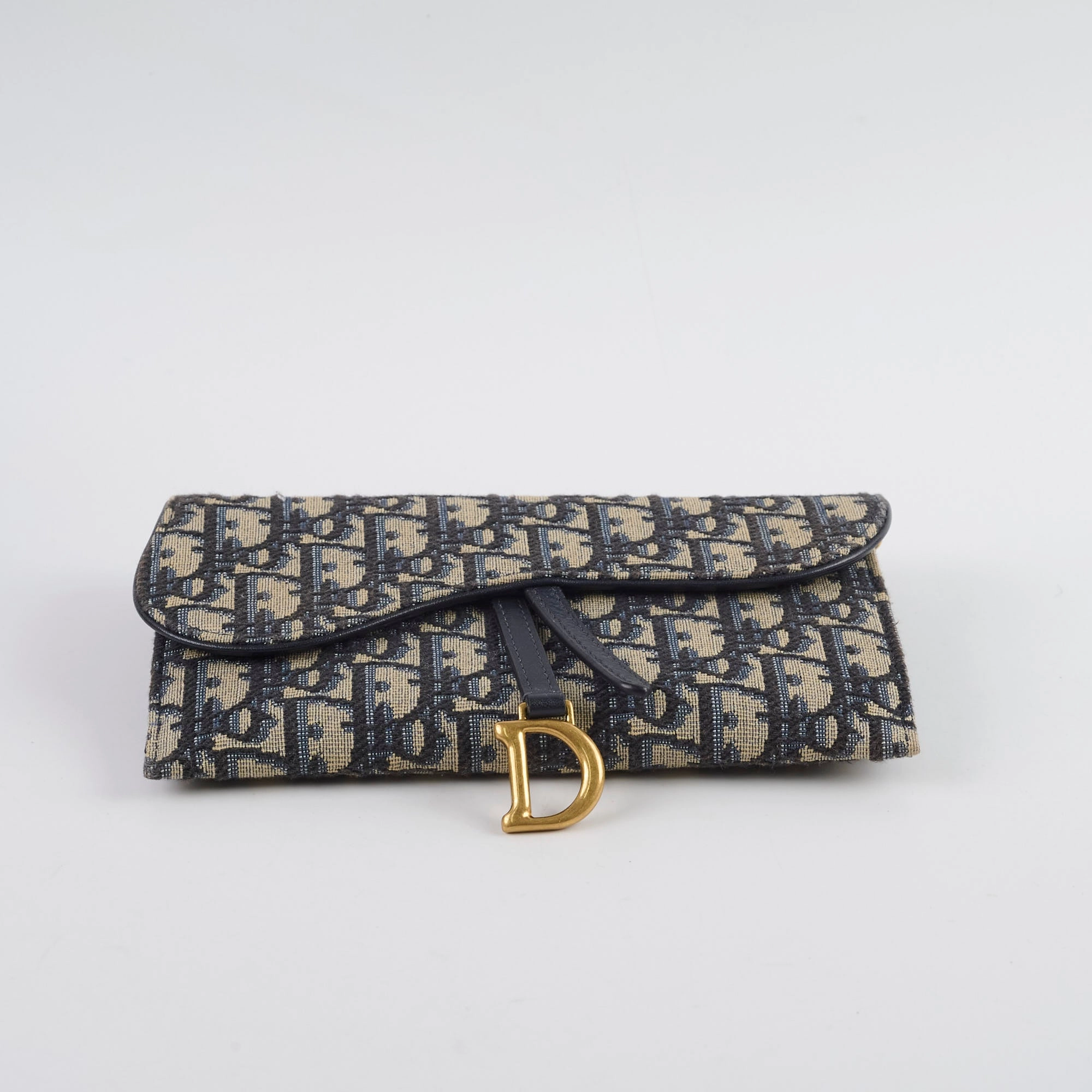 Christian Dior Oblique Saddle Wallet on Chain WOC