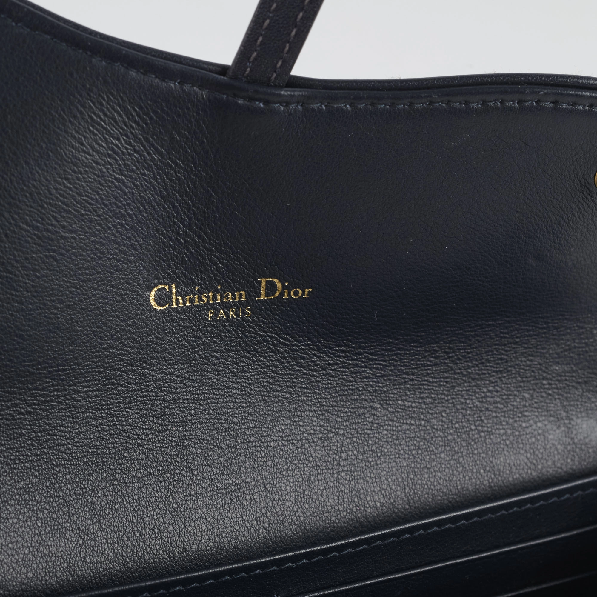 Christian Dior Oblique Saddle Wallet on Chain WOC