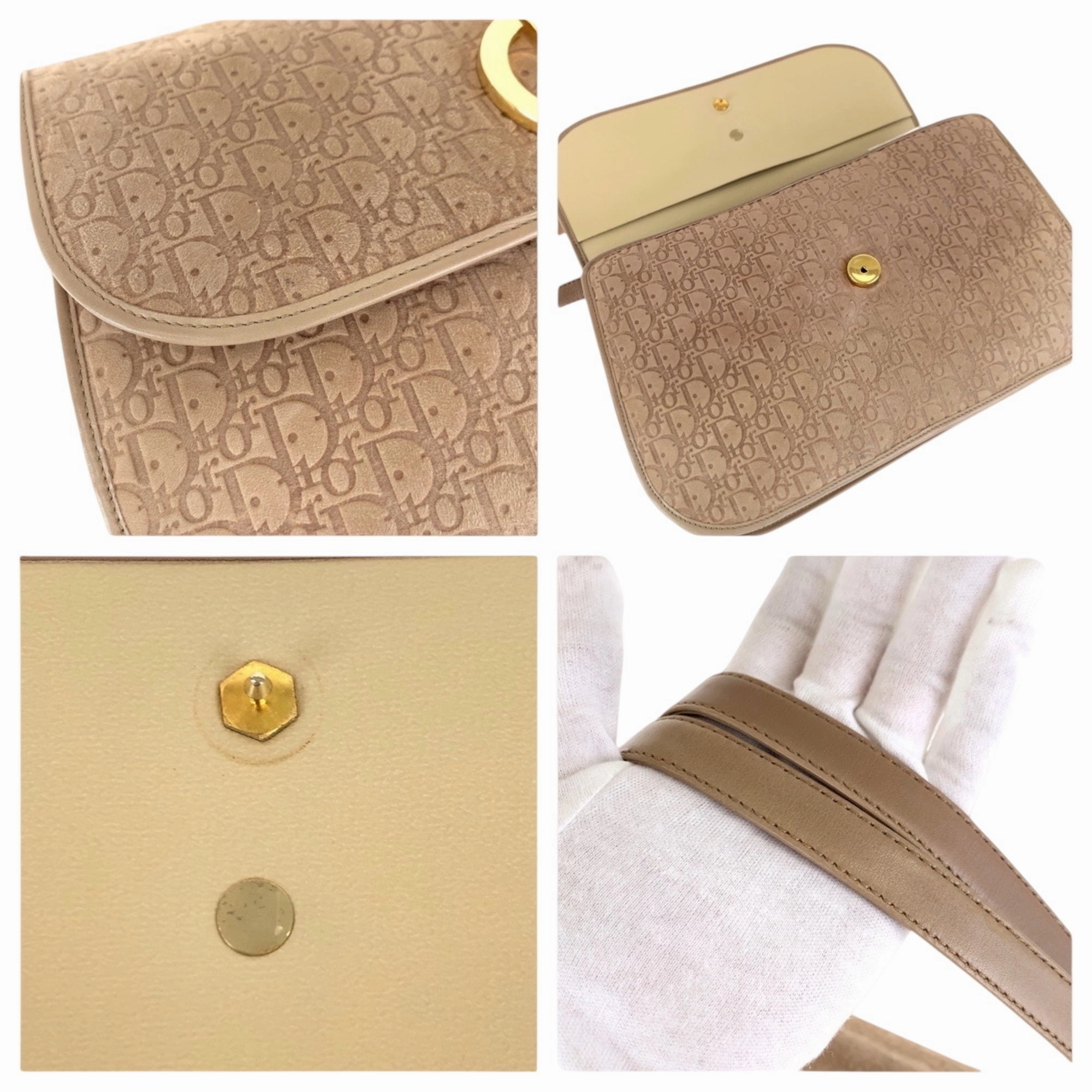 Christian Dior Suede Handbag Shoulder Bag (Pre-Owned)