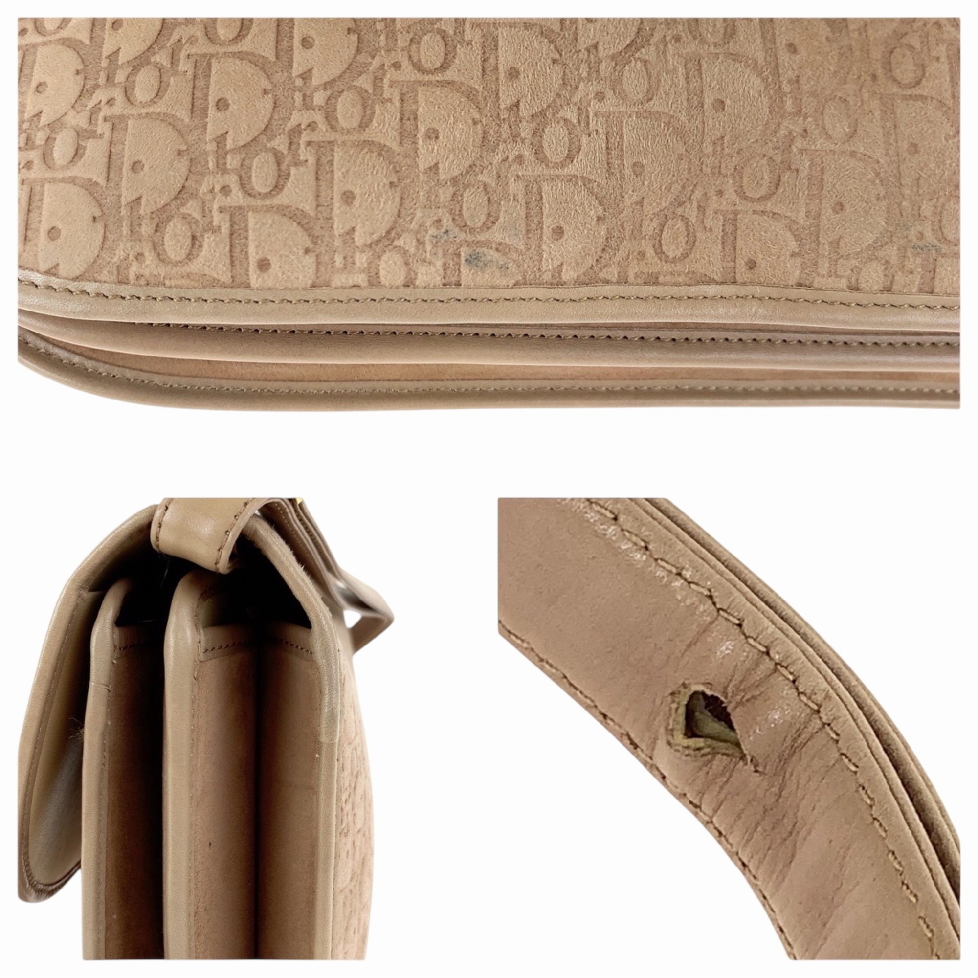 Christian Dior Suede Handbag Shoulder Bag (Pre-Owned)