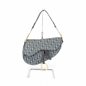 Christian Dior Trotter Canvas Saddle Bag Shoulder Bag (Pre-Owned)