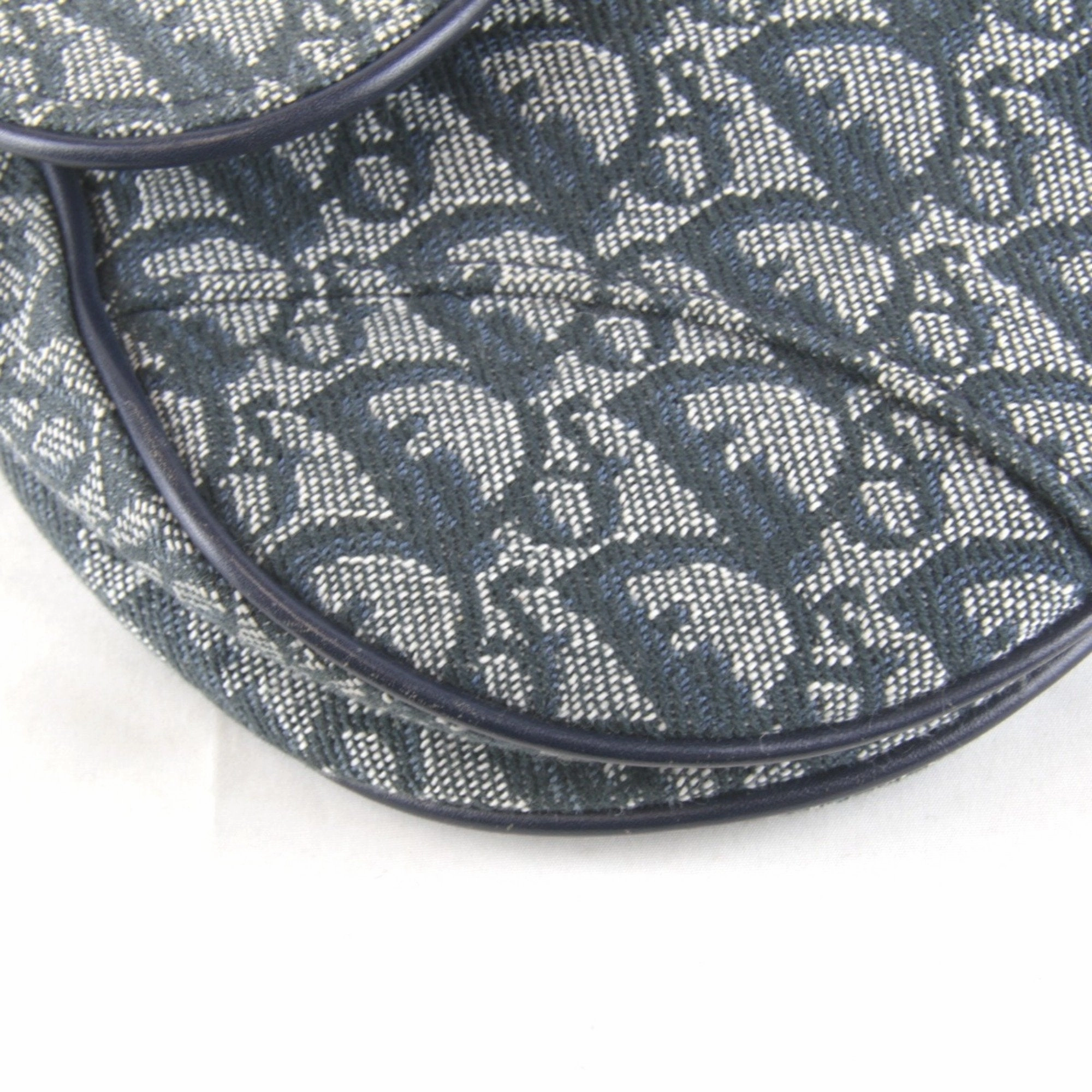 Christian Dior Trotter Canvas Saddle Bag Shoulder Bag (Pre-Owned)