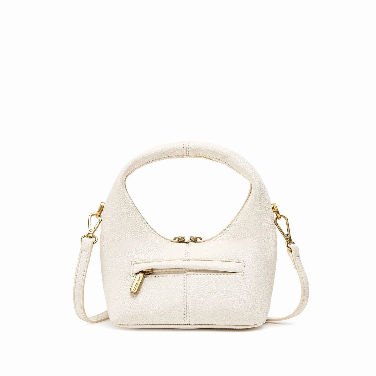 Circle Vegan Leather Crossbody Bag | Coconut Cream