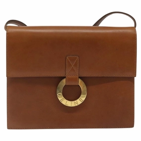 Cline Logo Du Cercle Leather Shoulder Bag (Pre-Owned)