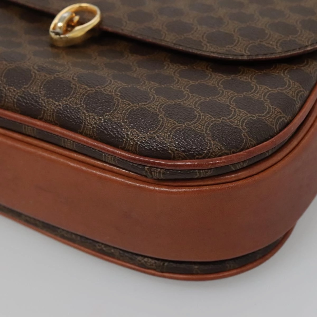 Cline Macadam Canvas Shoulder Bag (Pre-Owned)