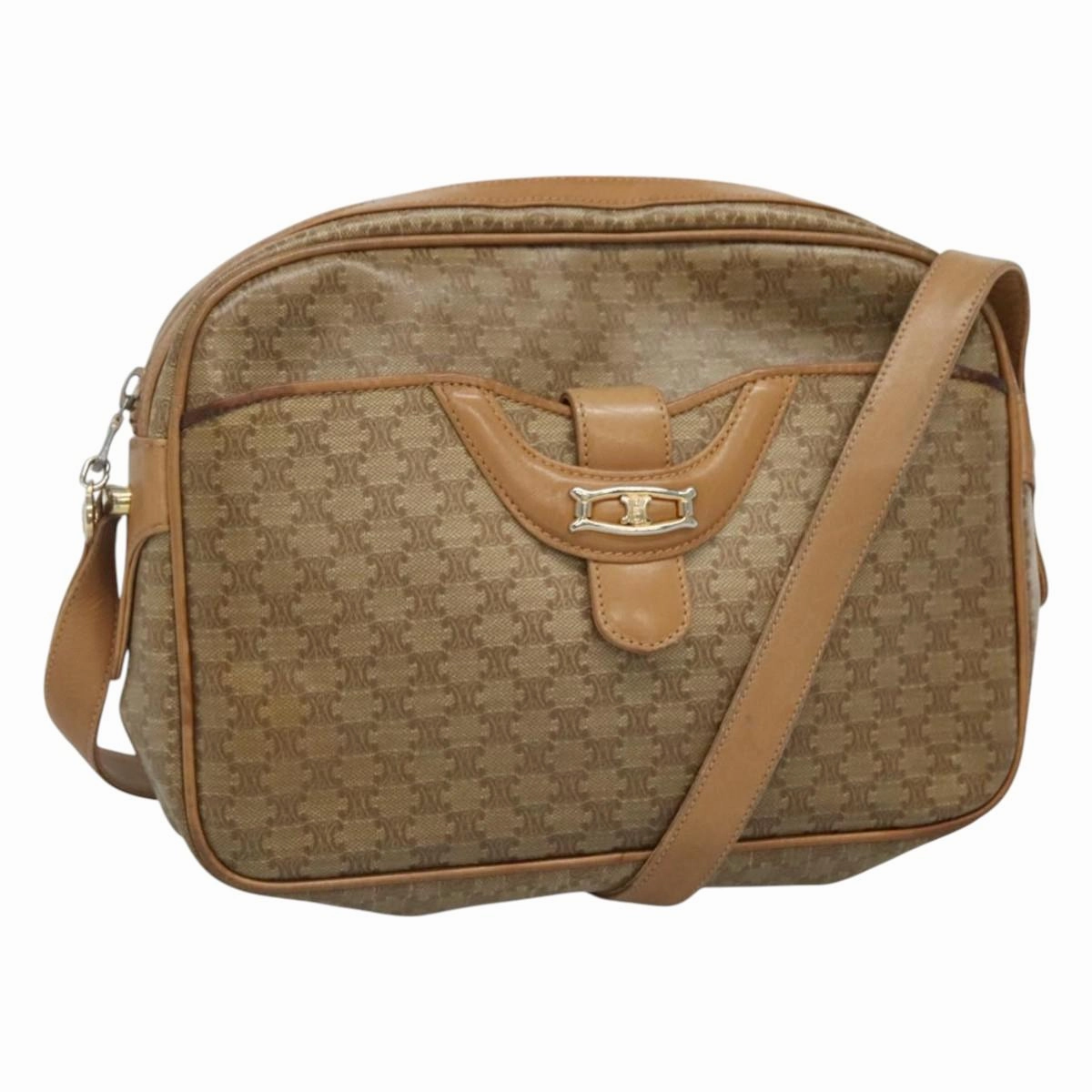 Cline Macadam Canvas Shoulder Bag (Pre-Owned)
