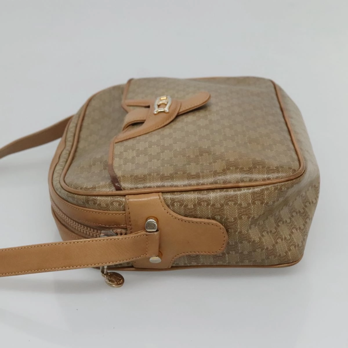 Cline Macadam Canvas Shoulder Bag (Pre-Owned)